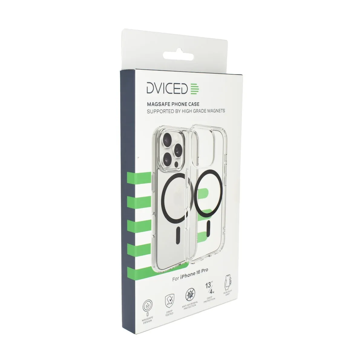 Dviced MagSafe clear case za iPhone 16 Pro - crni — Dviced MagSafe clear case za iPhone 16 Pro - crni