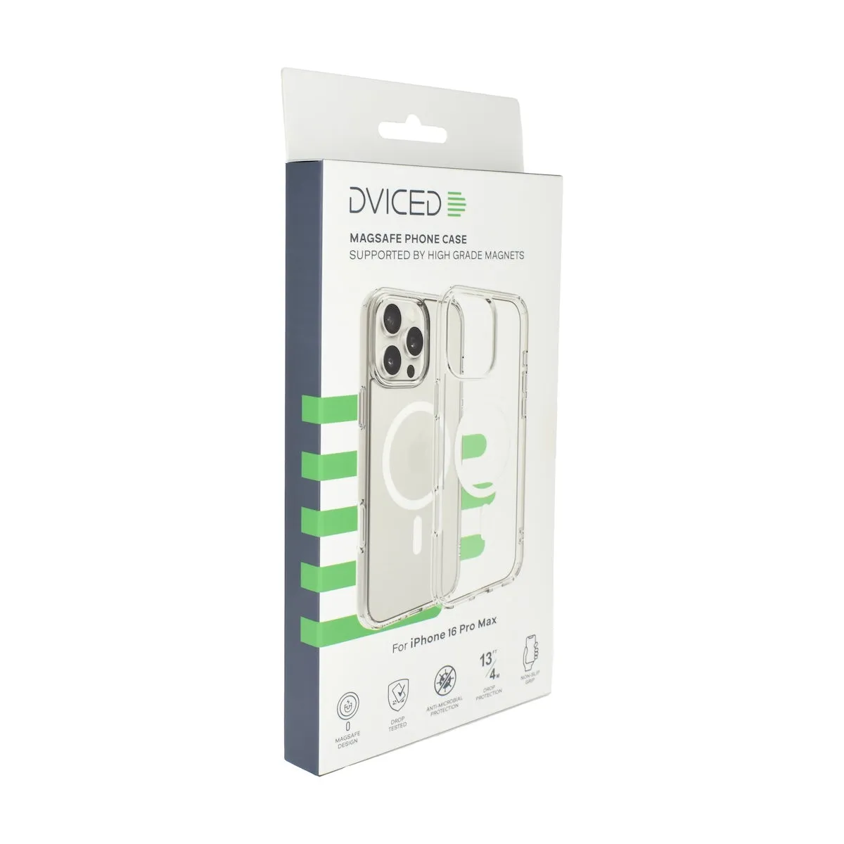 Dviced MagSafe clear case za iPhone 16 Pro Max - bijeli — Dviced MagSafe clear case za iPhone 16 Pro Max - bijeli