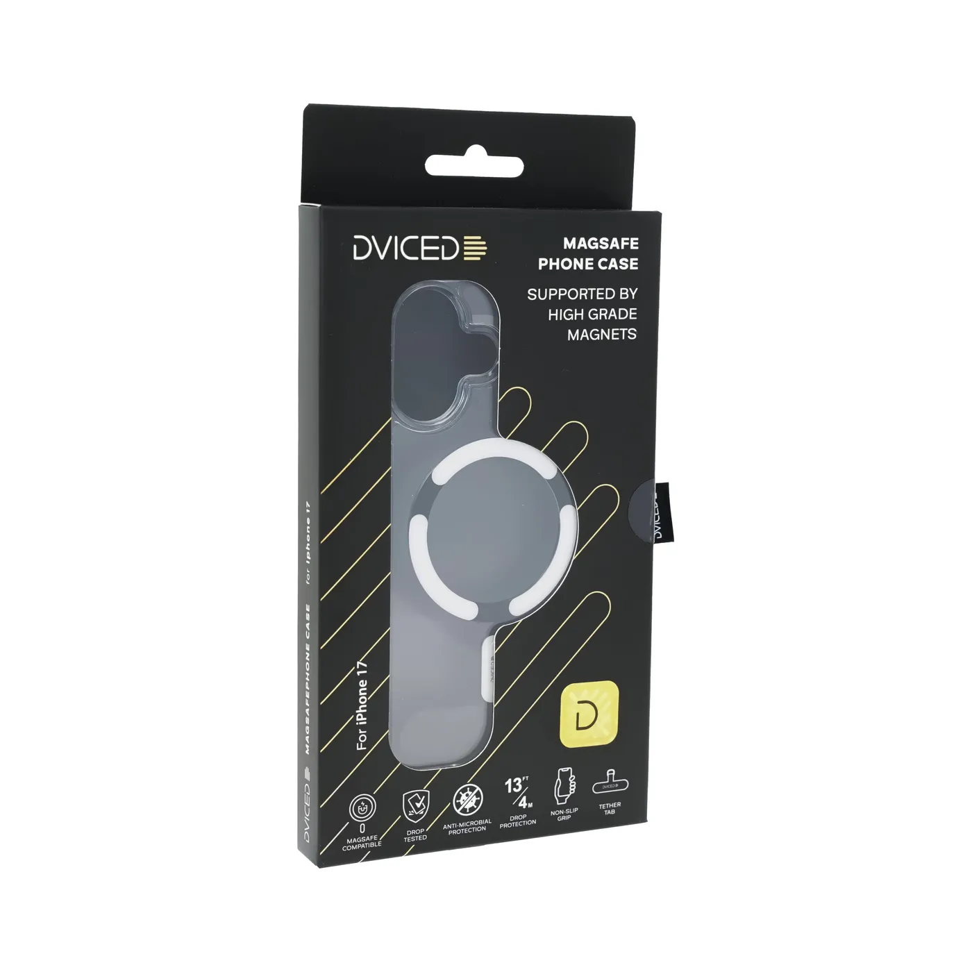 Dviced prozirna MagSafe maskica za iPhone 17 - bijela — Dviced prozirna MagSafe maskica za iPhone 17 - bijela