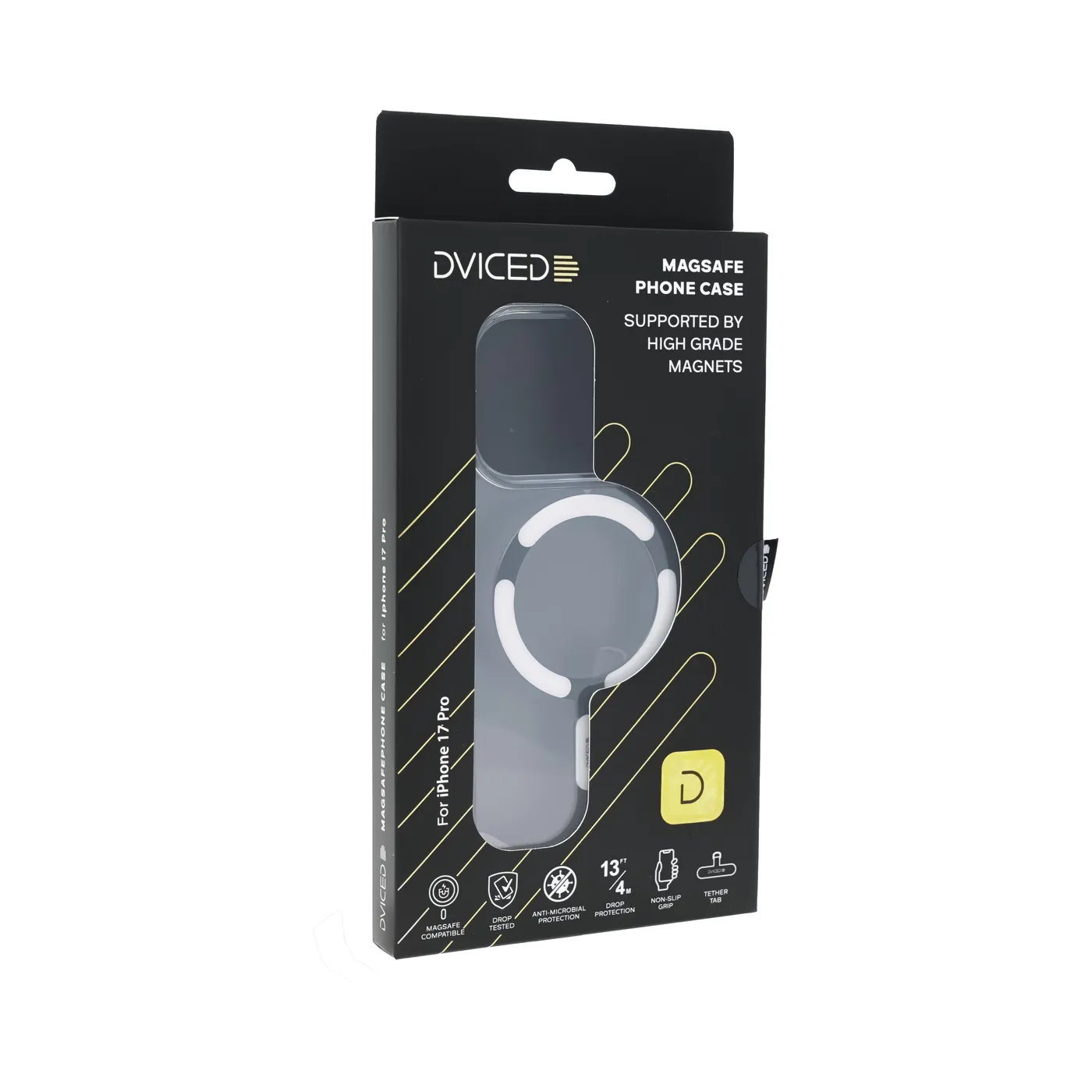 Dviced prozirna MagSafe maskica za iPhone 17 Pro - bijela — Dviced prozirna MagSafe maskica za iPhone 17 Pro - bijela