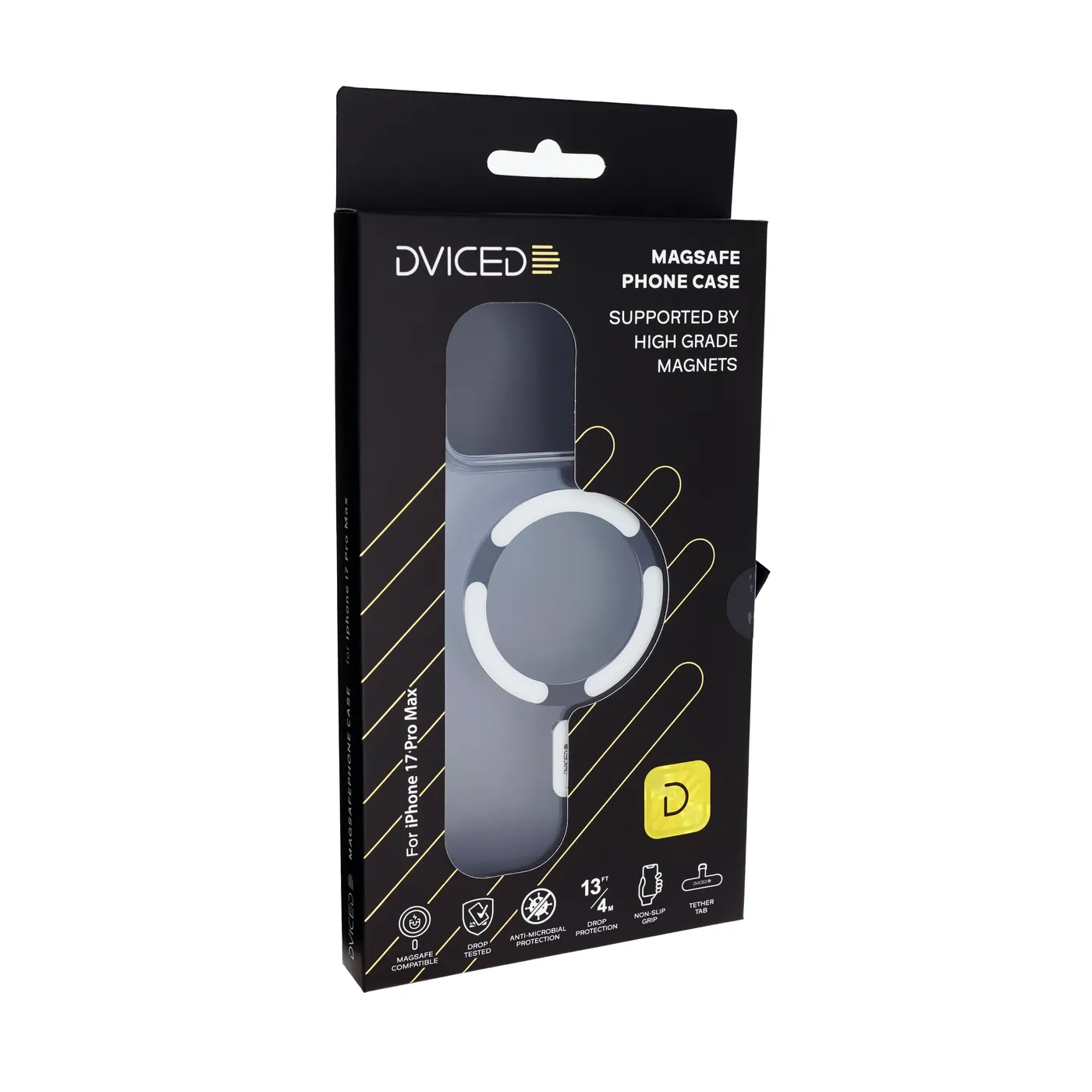 Dviced prozirna MagSafe maskica za iPhone 17 Pro Max - bijela — Dviced prozirna MagSafe maskica za iPhone 17 Pro Max - bijela