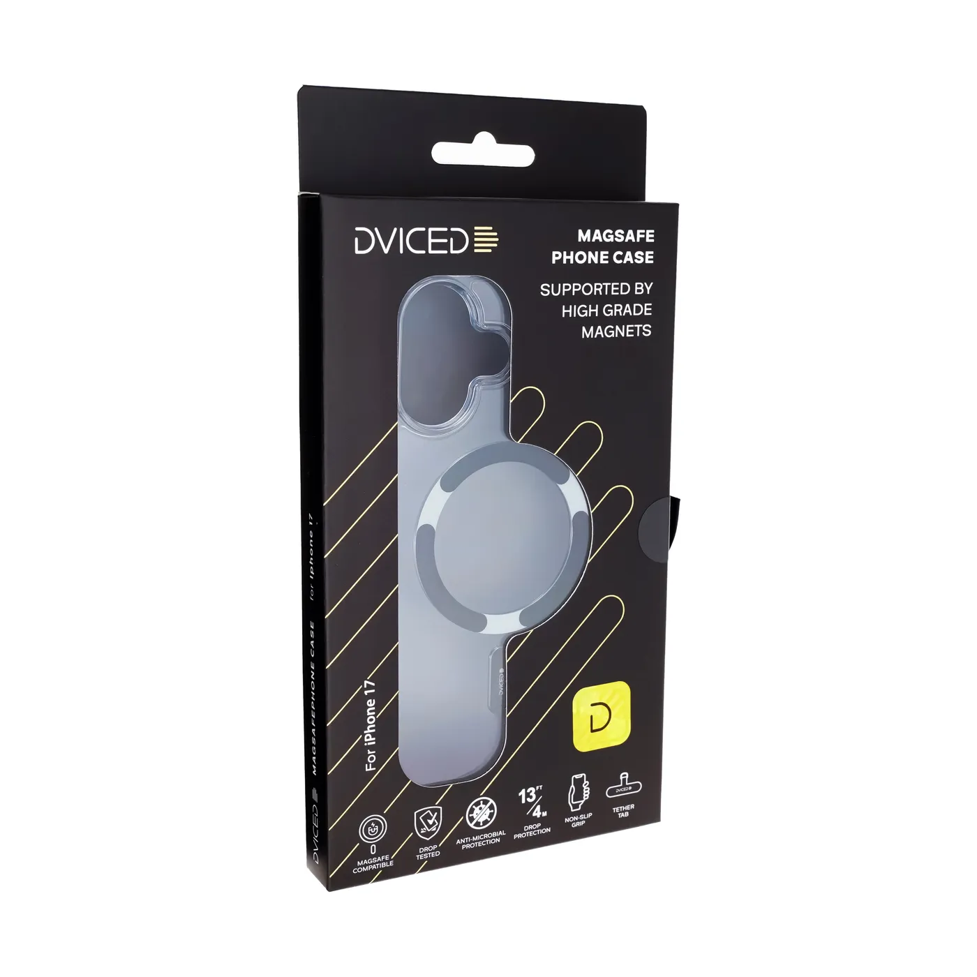 Dviced prozirna MagSafe maskica za iPhone 17 - crna — Dviced prozirna MagSafe maskica za iPhone 17 - crna