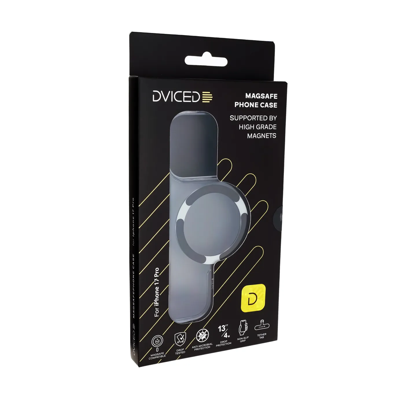 Dviced prozirna MagSafe maskica za iPhone 17 Pro - crna — Dviced prozirna MagSafe maskica za iPhone 17 Pro - crna