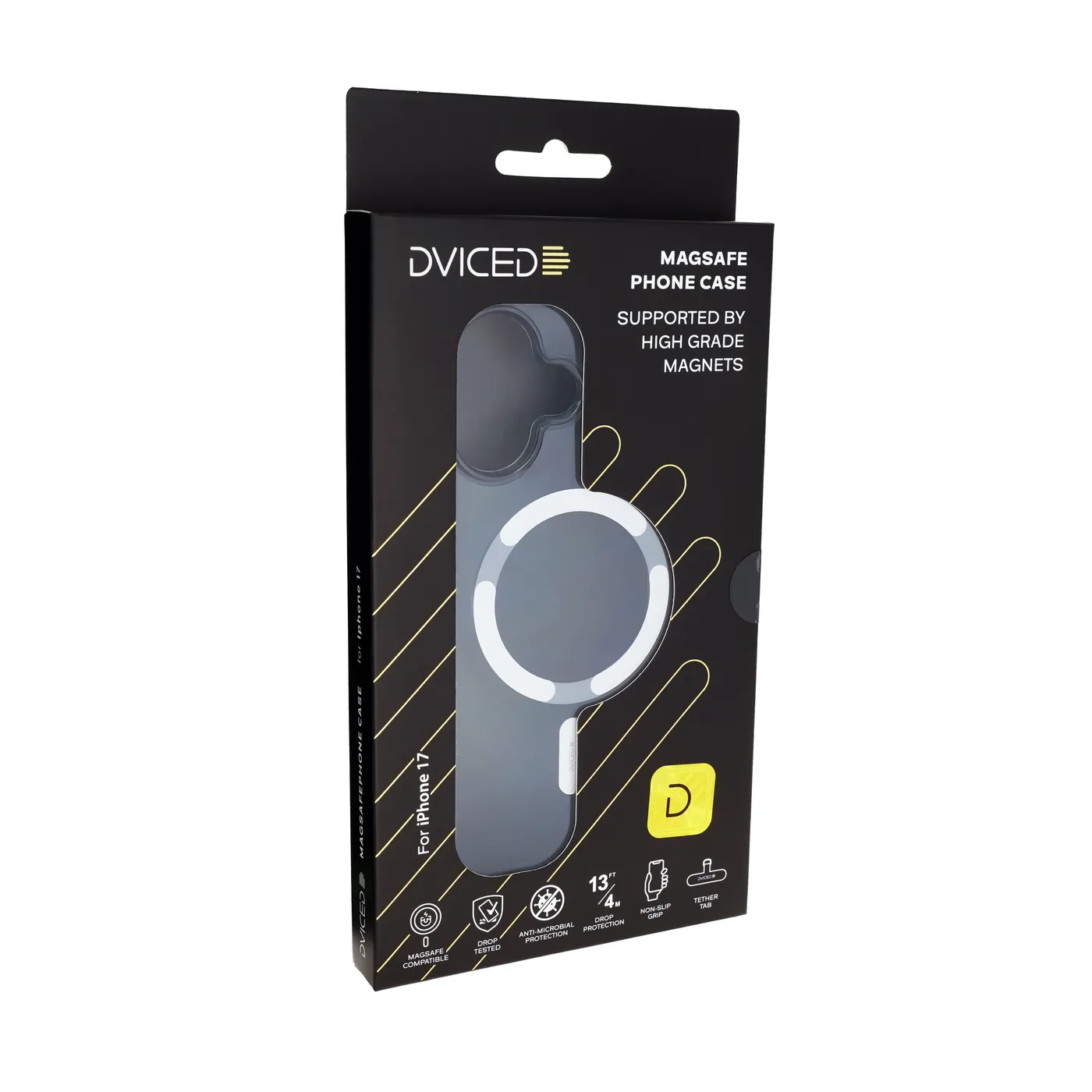 Dviced zatamnjena MagSafe maskica za iPhone 17 - srebrna — Dviced zatamnjena MagSafe maskica za iPhone 17 - srebrna