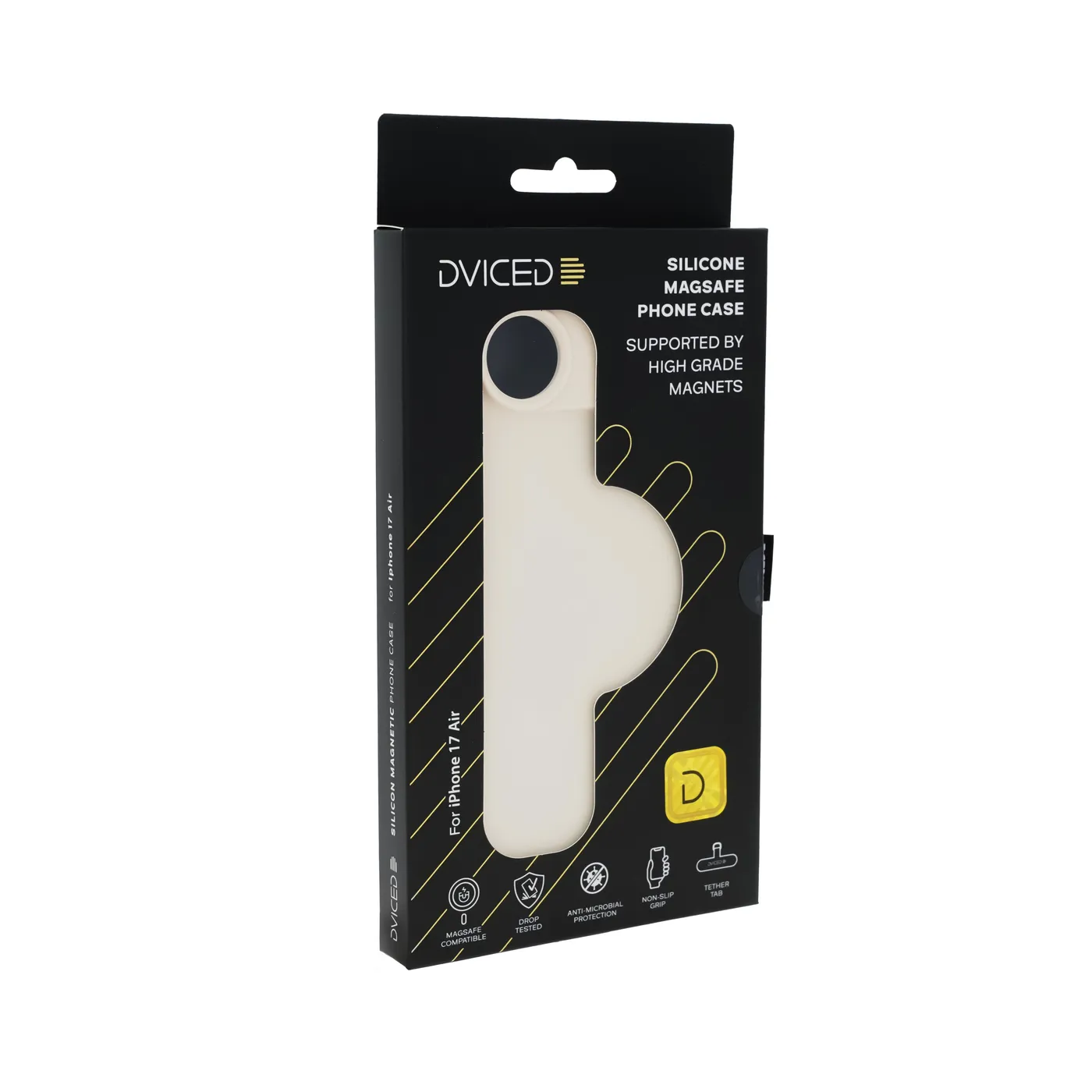 Dviced silikonska MagSafe maskica za iPhone 17 Air - bež — Dviced silikonska MagSafe maskica za iPhone 17 Air - bež