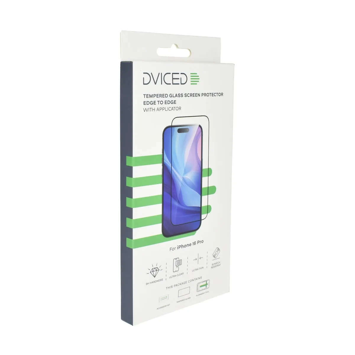 Dviced Tempered glass screen protector - iPhone 16 Pro — Dviced Tempered glass screen protector - iPhone 16 Pro