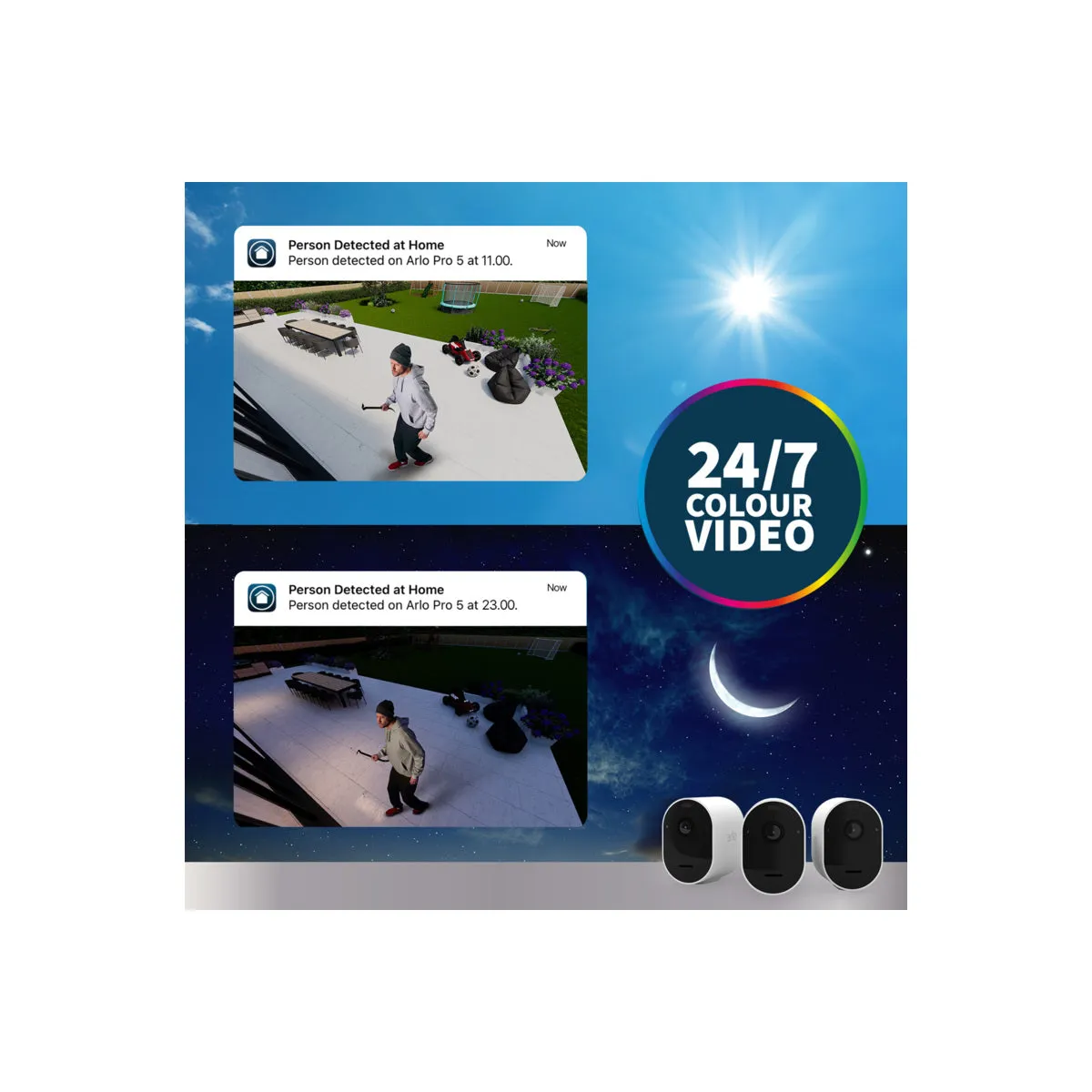ARLO Pro 5 vanjska sigurnosna kamera (set s 2 kamere, bez bazne stanice) - bijela — ARLO Pro 5 vanjska sigurnosna kamera (set s 2 kamere, bez bazne stanice) - bijela