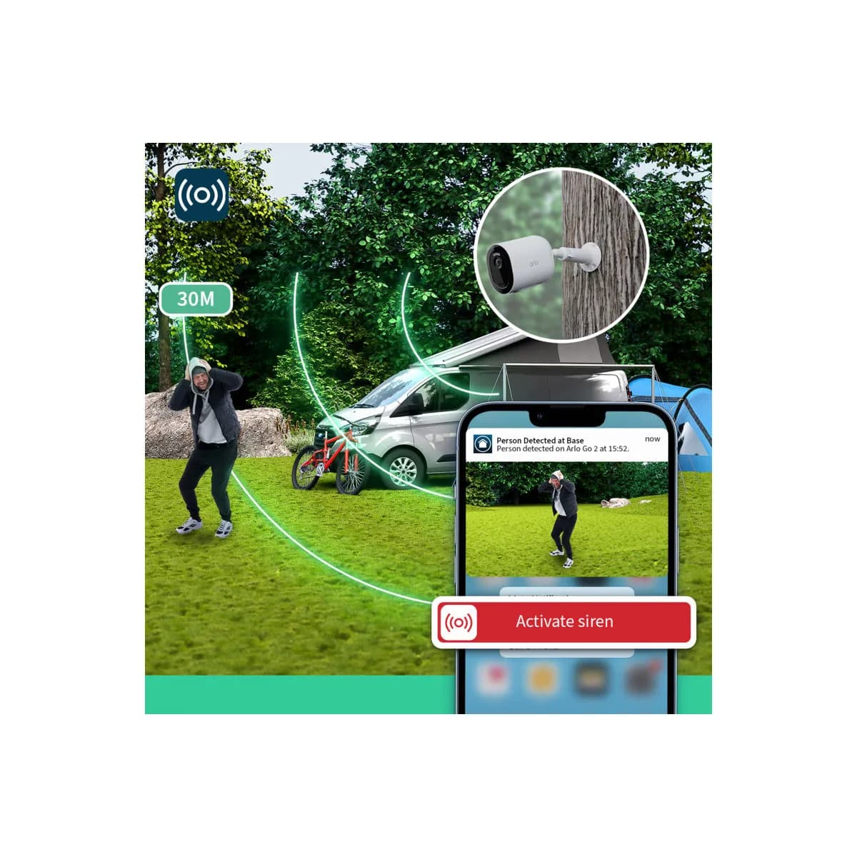 ARLO Go 2 3G/4G SIM vanjska sigurnosna kamera - bijela — ARLO Go 2 3G/4G SIM vanjska sigurnosna kamera - bijela