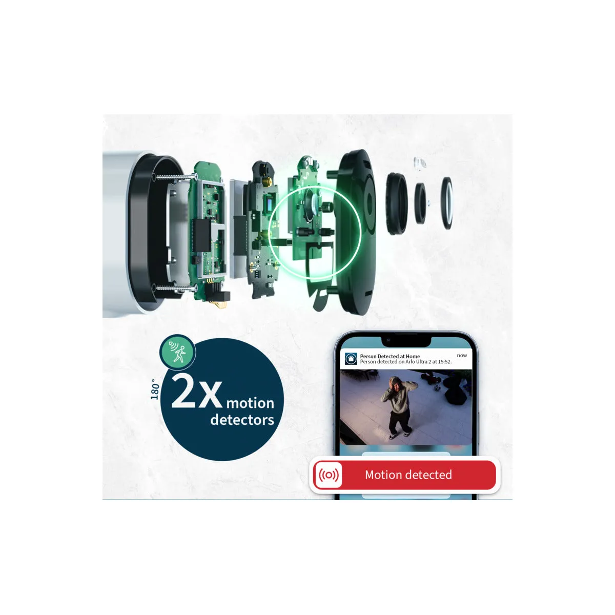 ARLO Ultra 2 vanjska sigurnosna kamera (set od 2 kamere + bazna stanica) - bijela — ARLO Ultra 2 vanjska sigurnosna kamera (set od 2 kamere + bazna stanica) - bijela