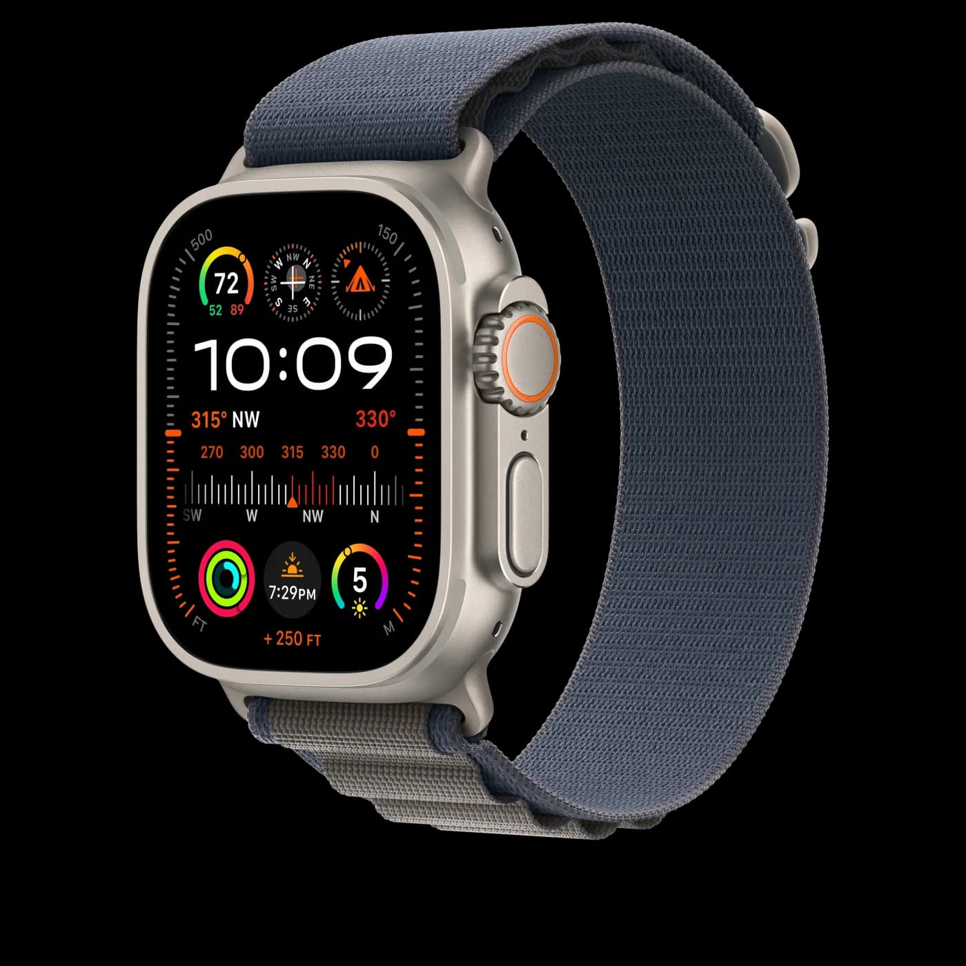 2023 Apple Watch Alpine Loop — Bleu · Grand