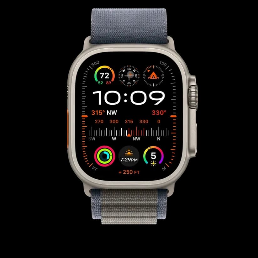 2023 Apple Watch Alpine Loop — Bleu · Grand