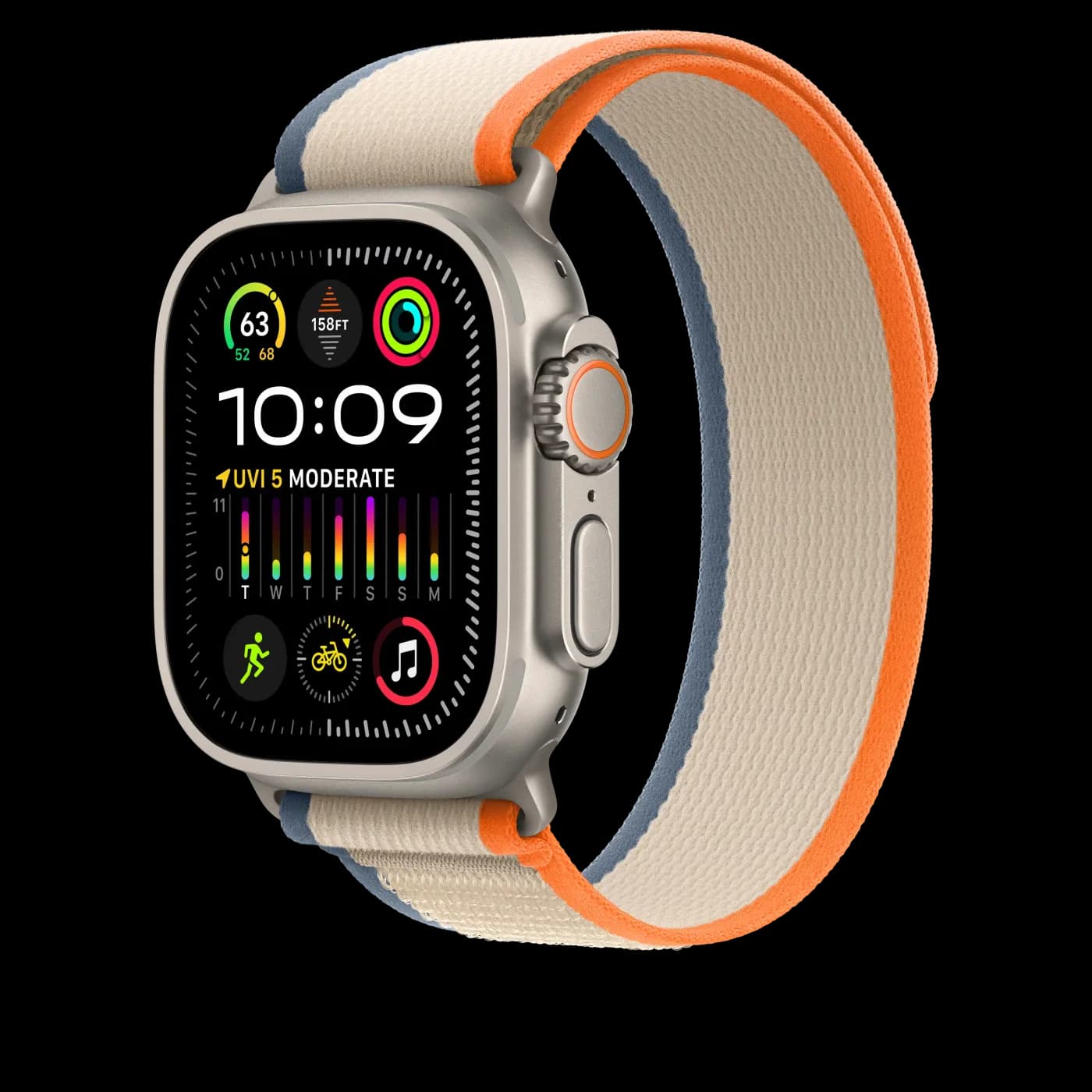 2023 Apple Watch Trail Loop — Orange/Beige