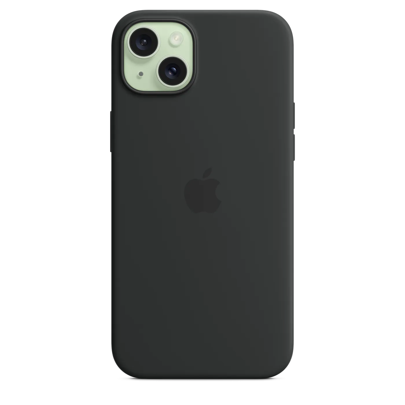 iPhone 15 Plus Silicone Case with MagSafe - crna — iPhone 15 Plus Silicone Case with MagSafe - crna