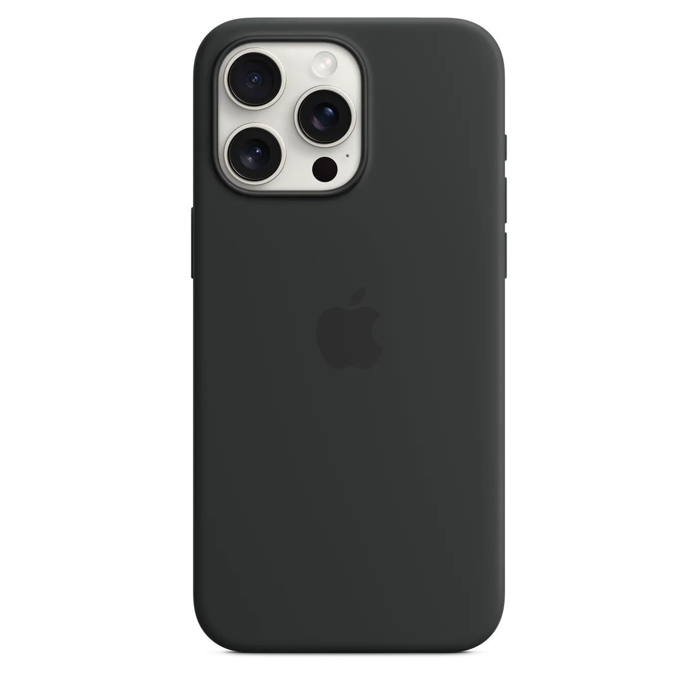 iPhone 15 Pro Max Silicone Case with MagSafe — Noir