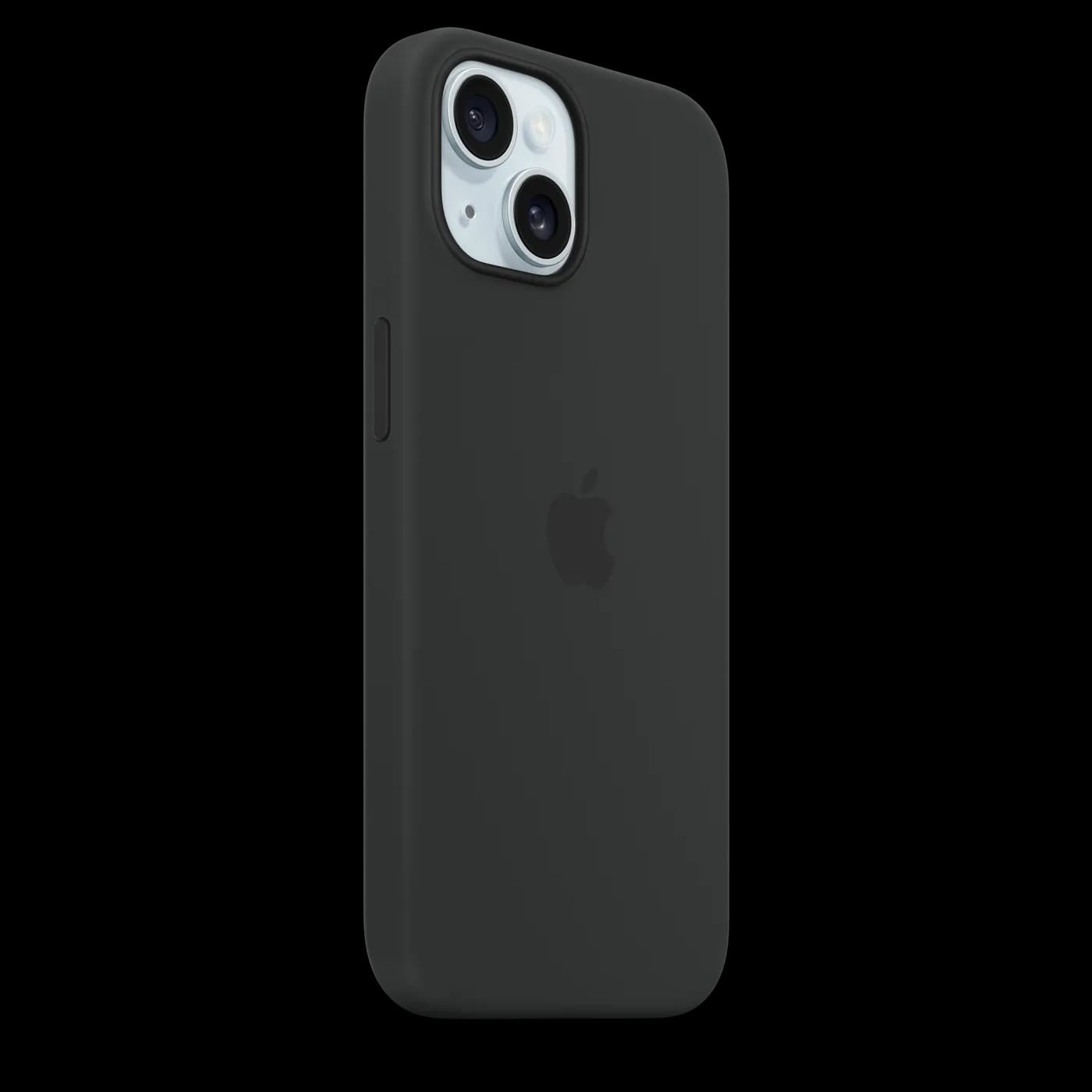iPhone 15 Silicone Case with MagSafe — Noir