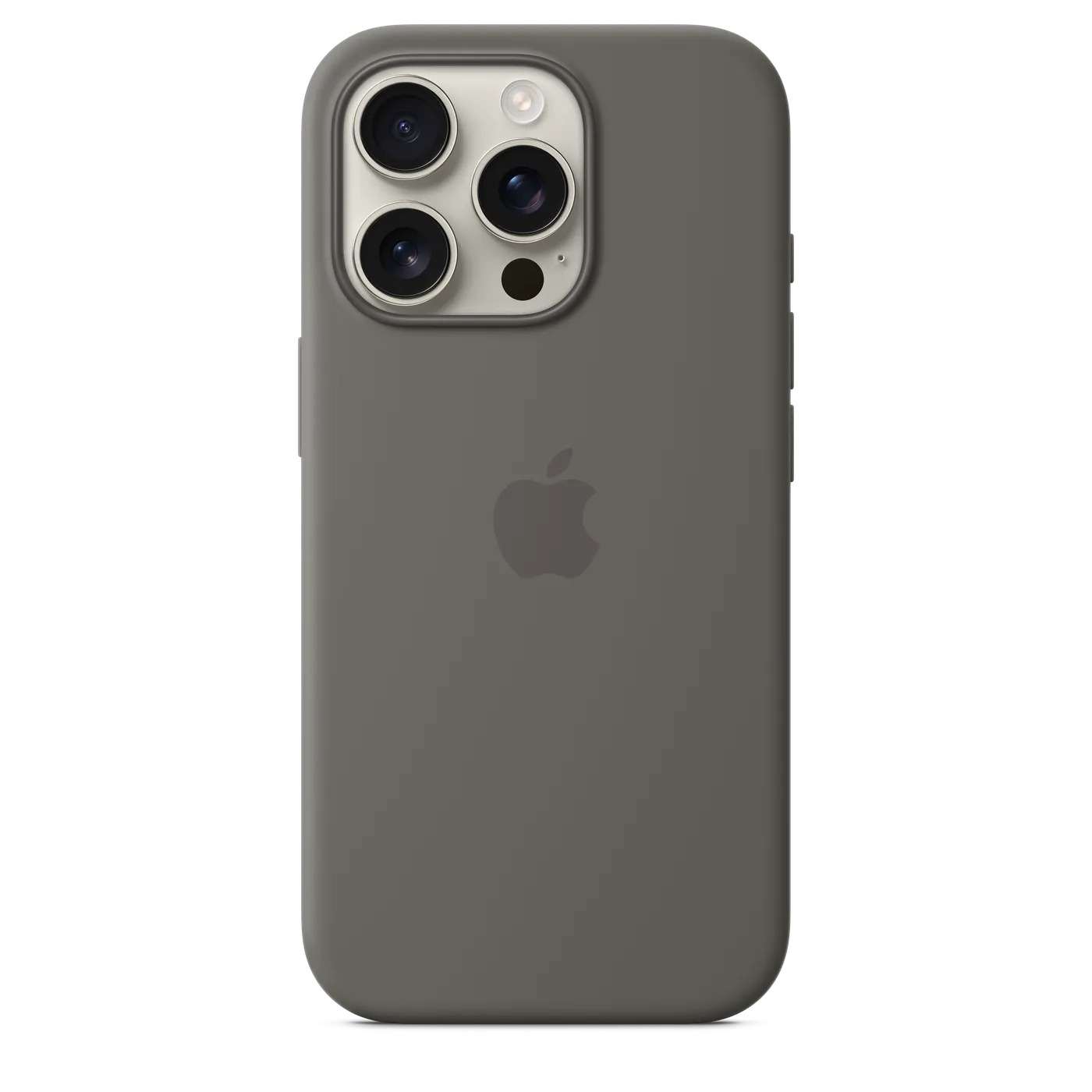 iPhone 16 Pro Silicone Case with MagSafe — Gris pierre