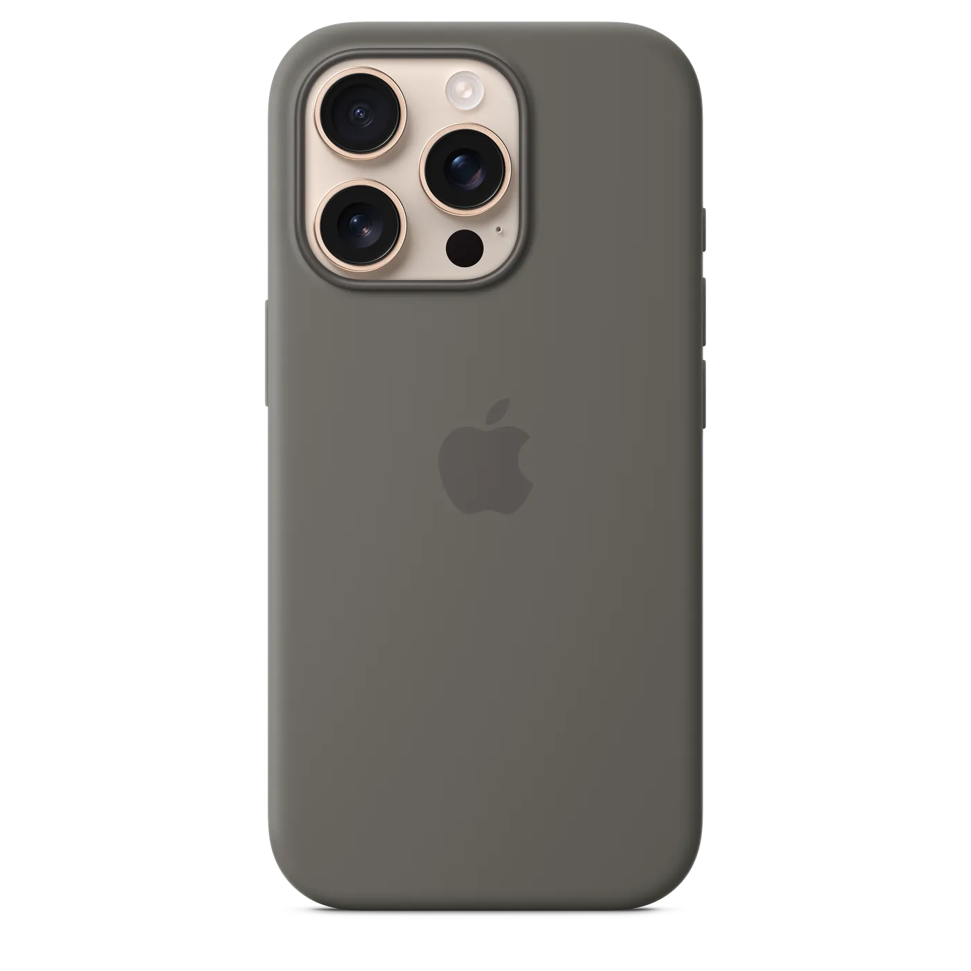 iPhone 16 Pro Silicone Case with MagSafe — Gris pierre