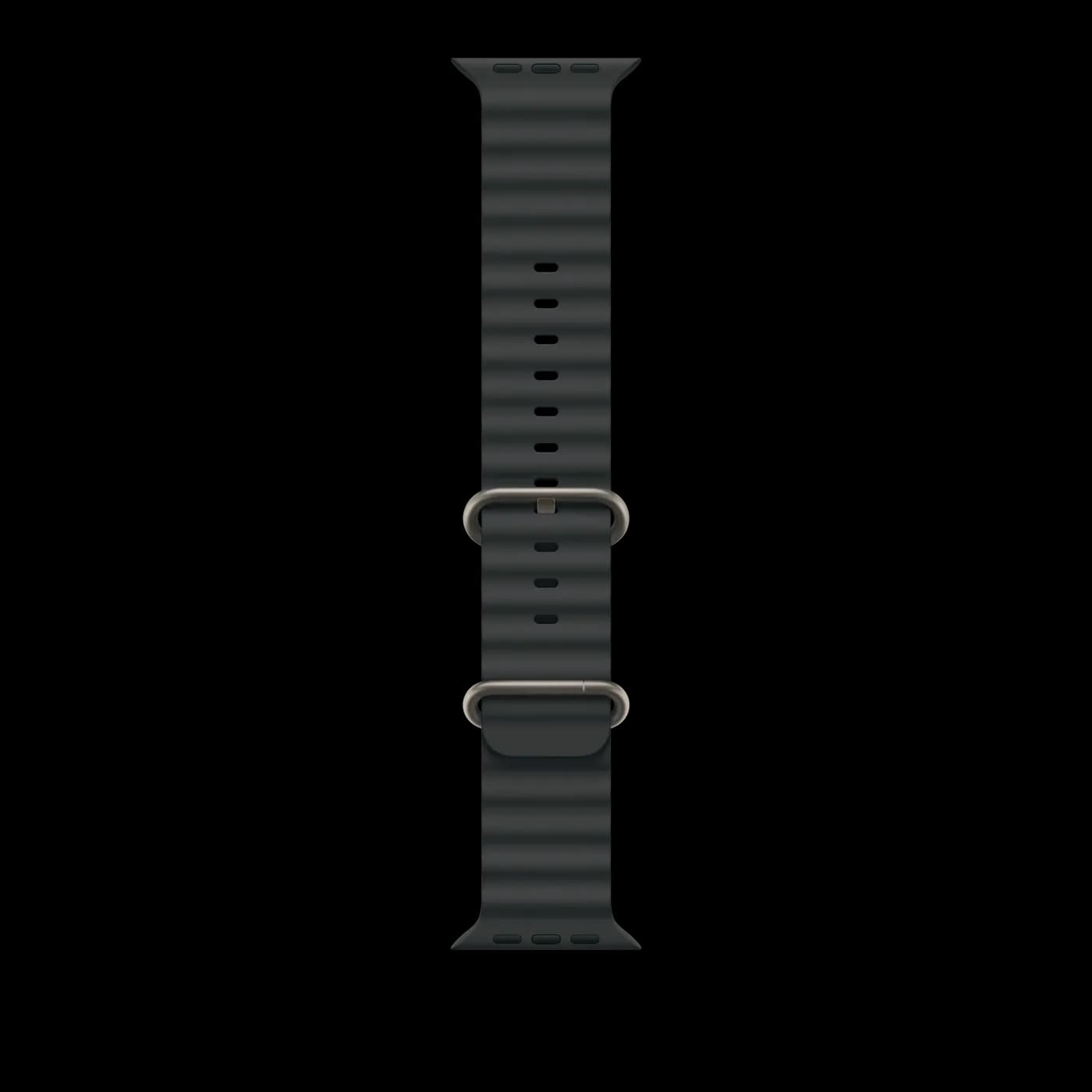2024 Apple Watch Ocean Band — Noir · Naturel