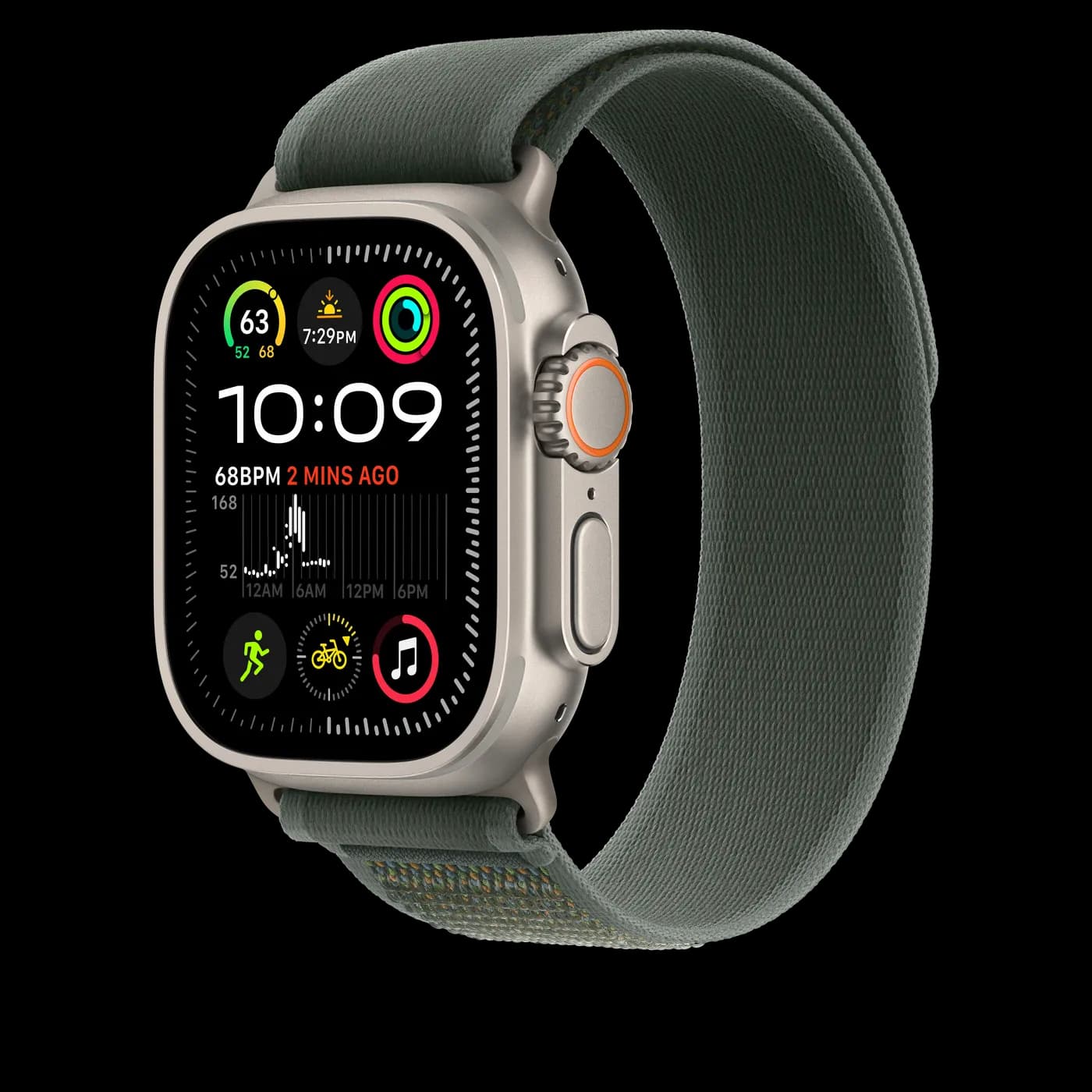 2024 Apple Watch Trail Loop — Vert · S/M · Naturel