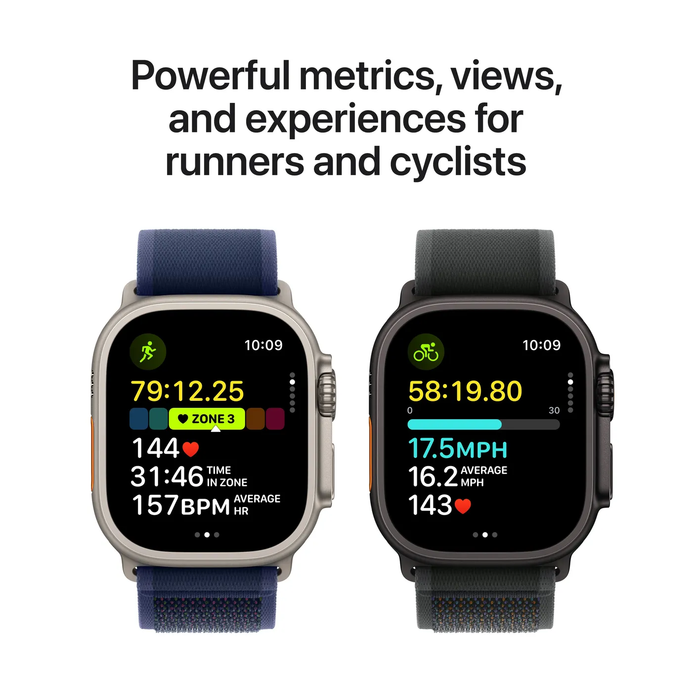 2024 Apple Watch Ultra 2 Ocean Band — Titane naturel · Bleu marine