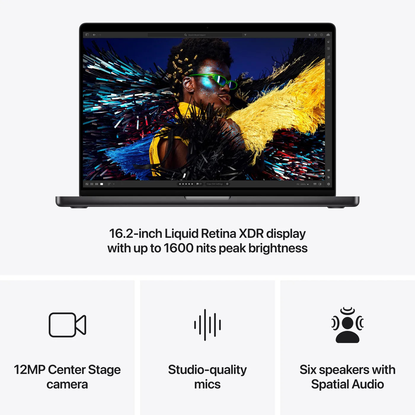 16-inch MacBook Pro M4 Pro — Noir sidéral