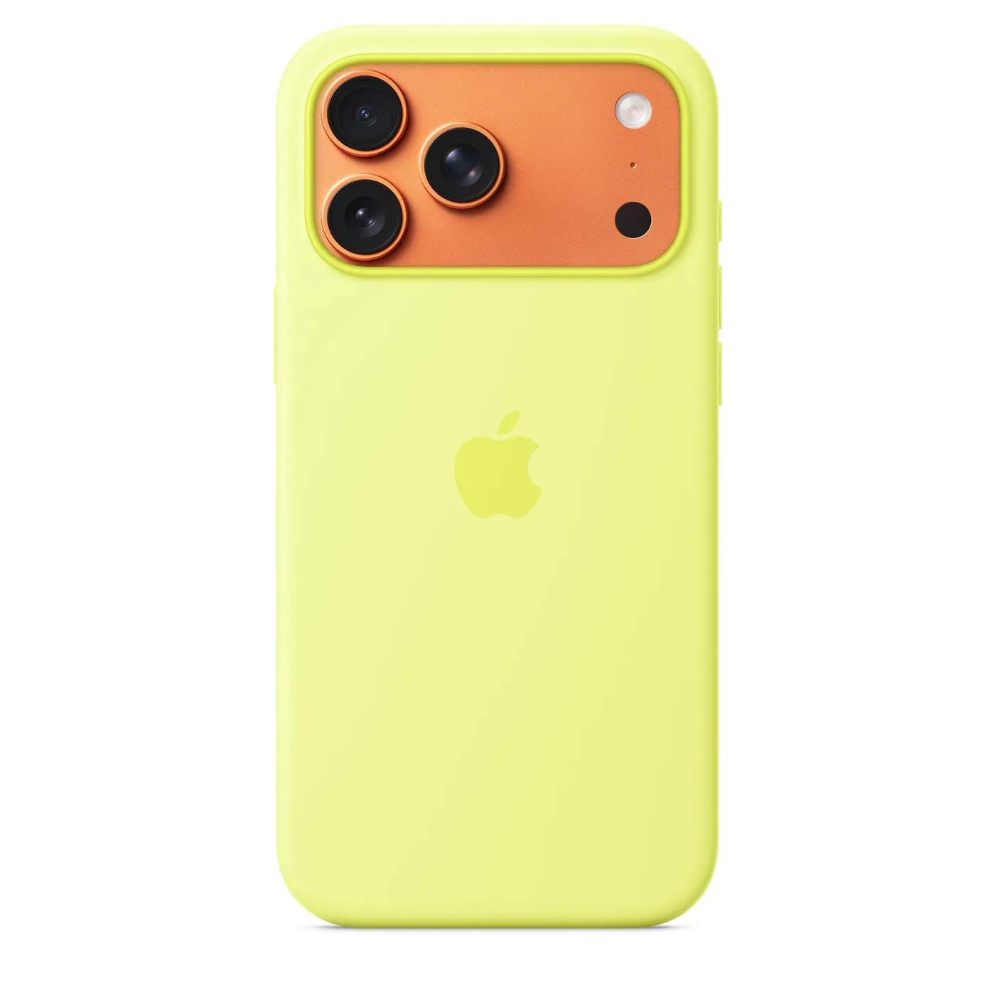 iPhone 17 Pro Max silikonska maska s MagSafe - neon žuta — iPhone 17 Pro Max silikonska maska s MagSafe - neon žuta