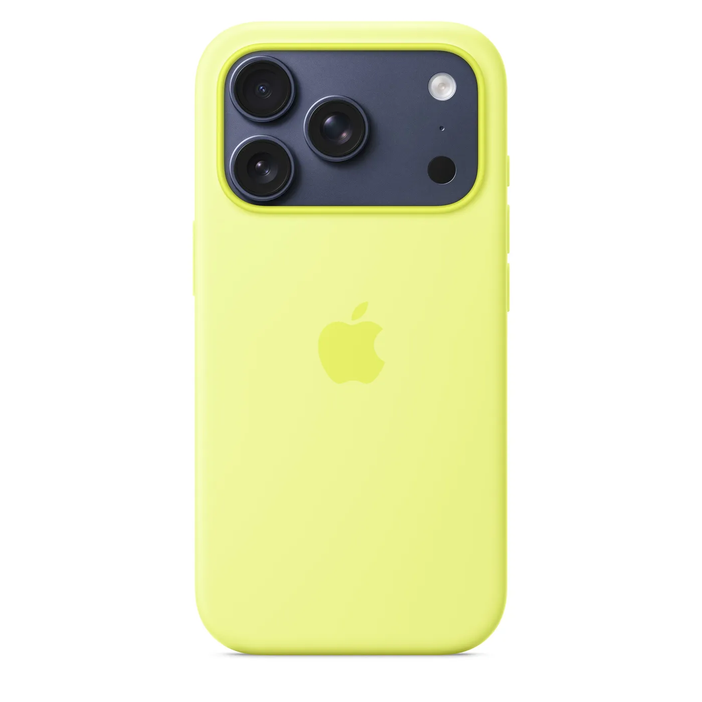 iPhone 17 Pro silikonska maska s MagSafe - neon žuta — iPhone 17 Pro silikonska maska s MagSafe - neon žuta