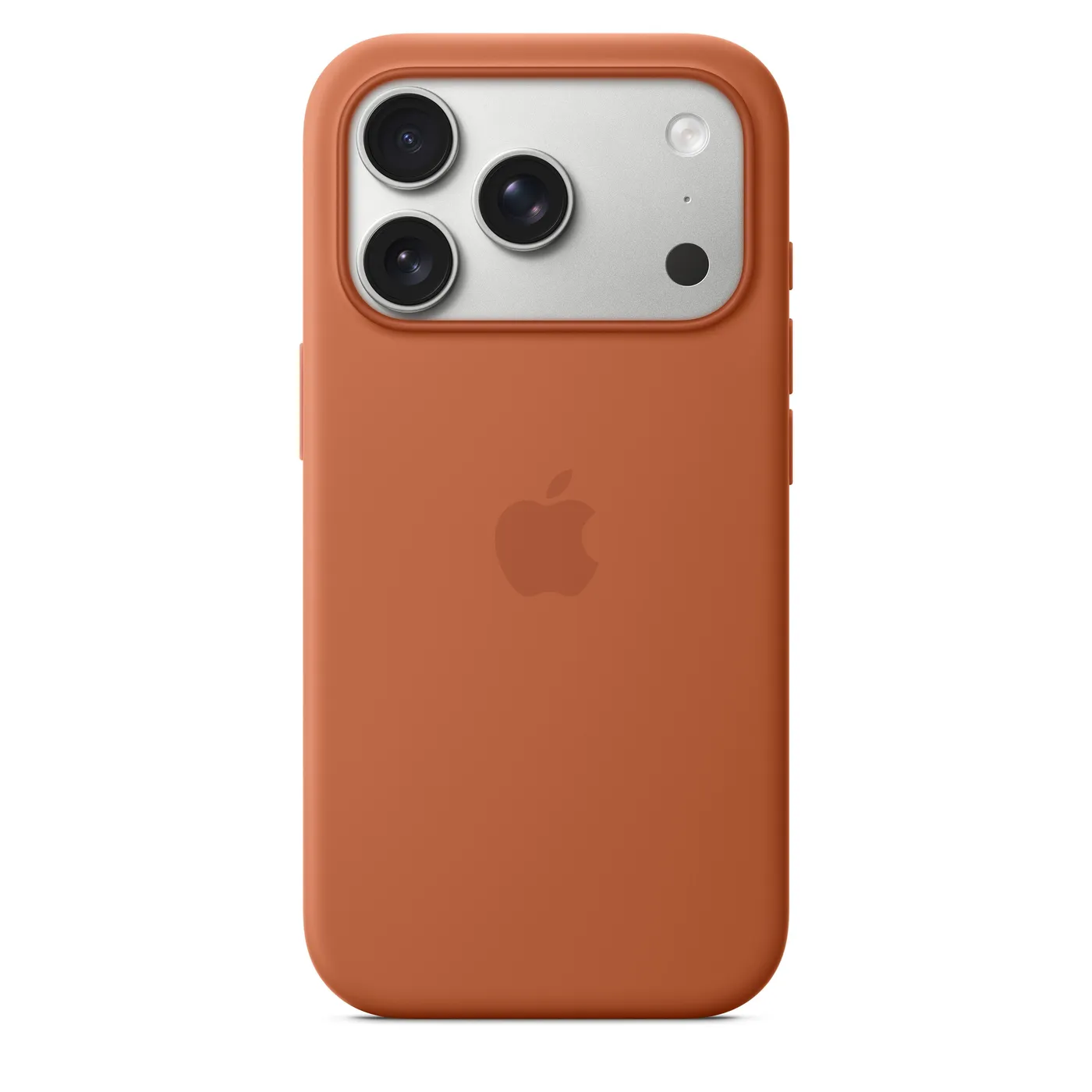 iPhone 17 Pro silikonska maska s MagSafe - terakota — iPhone 17 Pro silikonska maska s MagSafe - terakota