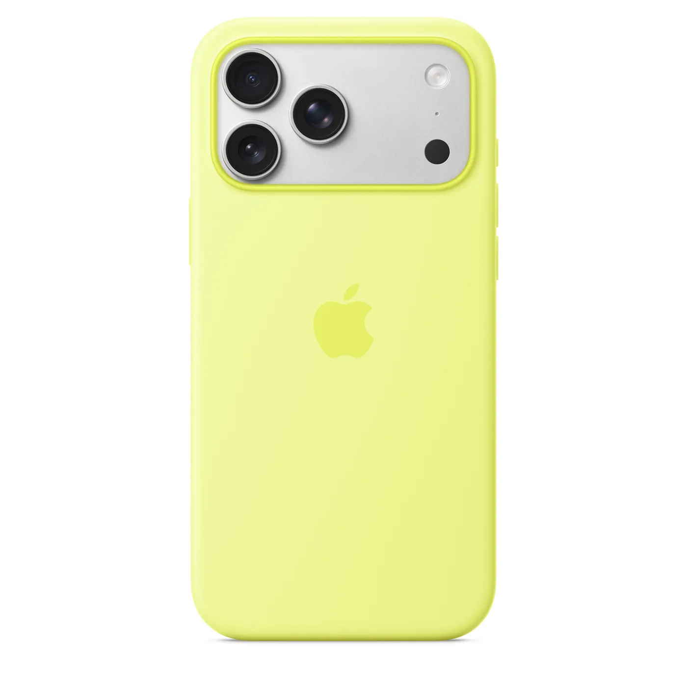 iPhone 17 Pro Max silikonska maska s MagSafe - neon žuta — iPhone 17 Pro Max silikonska maska s MagSafe - neon žuta