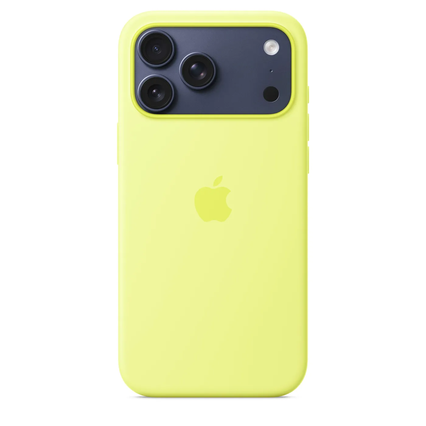 iPhone 17 Pro Max silikonska maska s MagSafe - neon žuta — iPhone 17 Pro Max silikonska maska s MagSafe - neon žuta