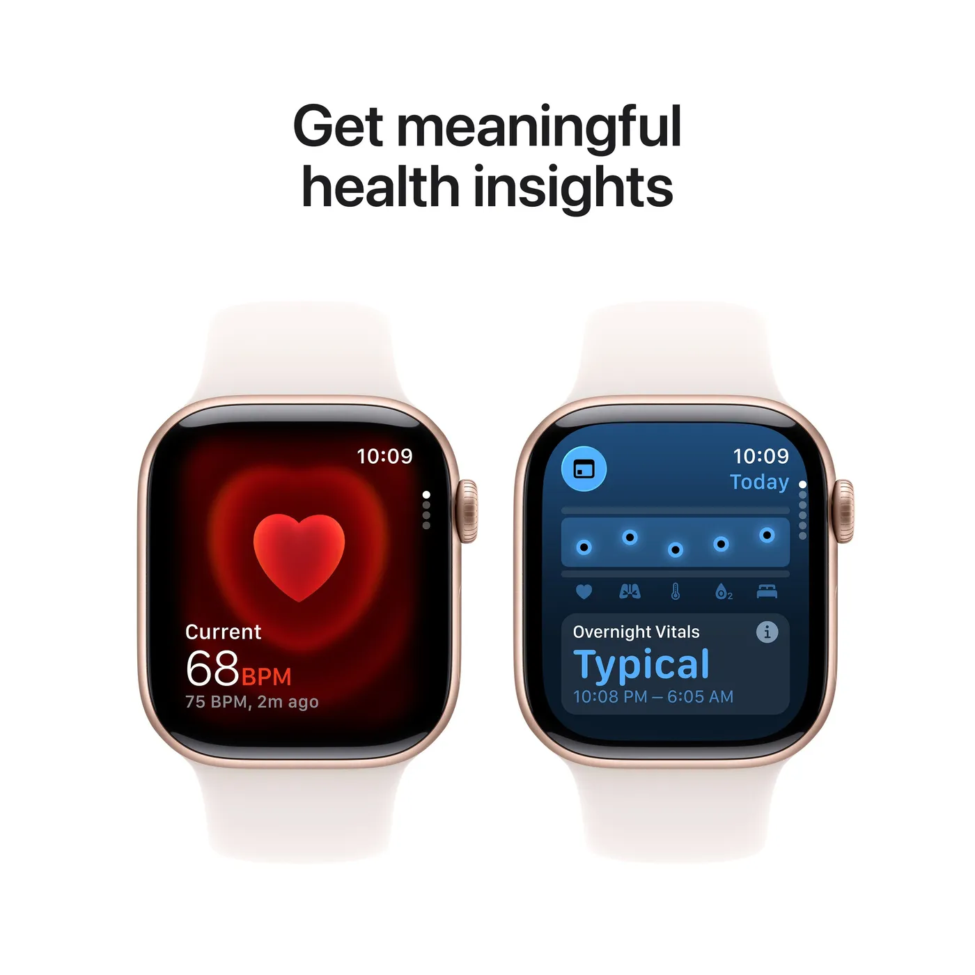 Apple Watch Series 11 GPS 42 mm ružičasto-zlatno aluminijsko kućište s Sport Band-om boje svijetlog rumenila - S/M — Apple Watch Series 11 GPS 42 mm ružičasto-zlatno aluminijsko kućište s Sport Band-om boje svijetlog rumenila - S/M
