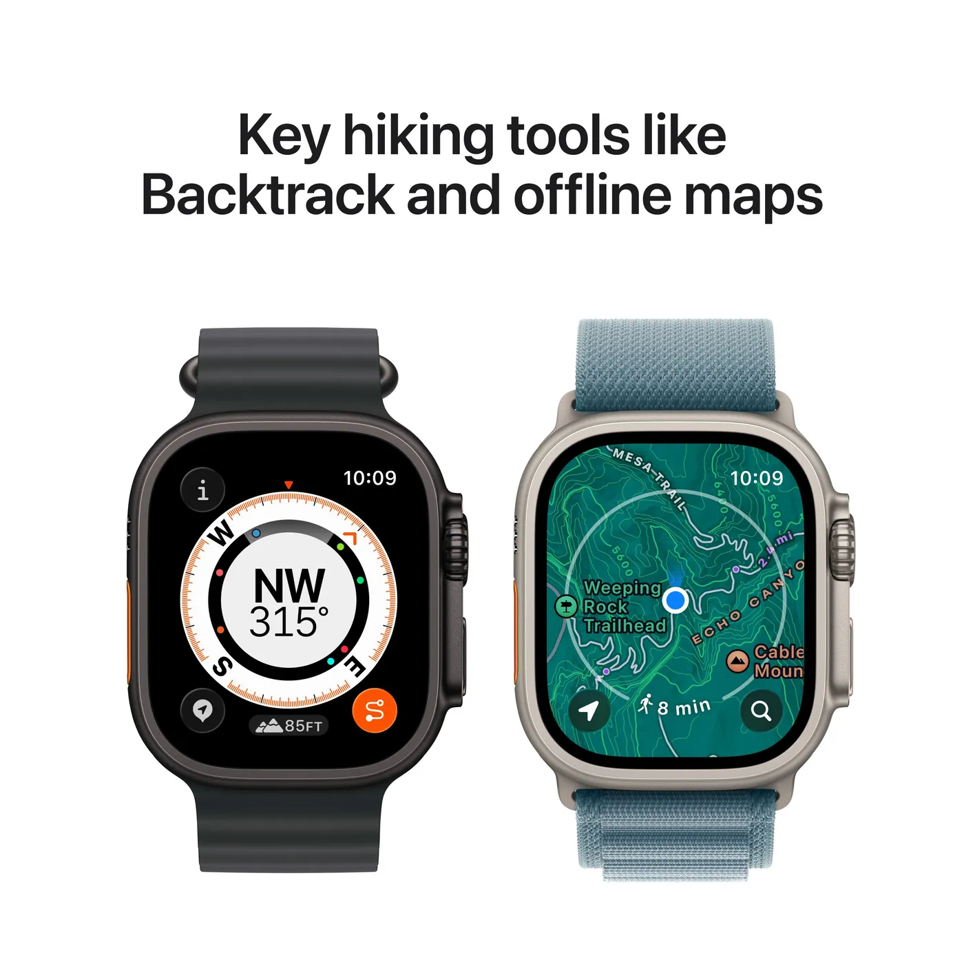Apple Watch Ultra 3 GPS + Cellular 49 mm kućište od prirodnog titanija s siderno plavim Ocean Band-om — Apple Watch Ultra 3 GPS + Cellular 49 mm kućište od prirodnog titanija s siderno plavim Ocean Band-om