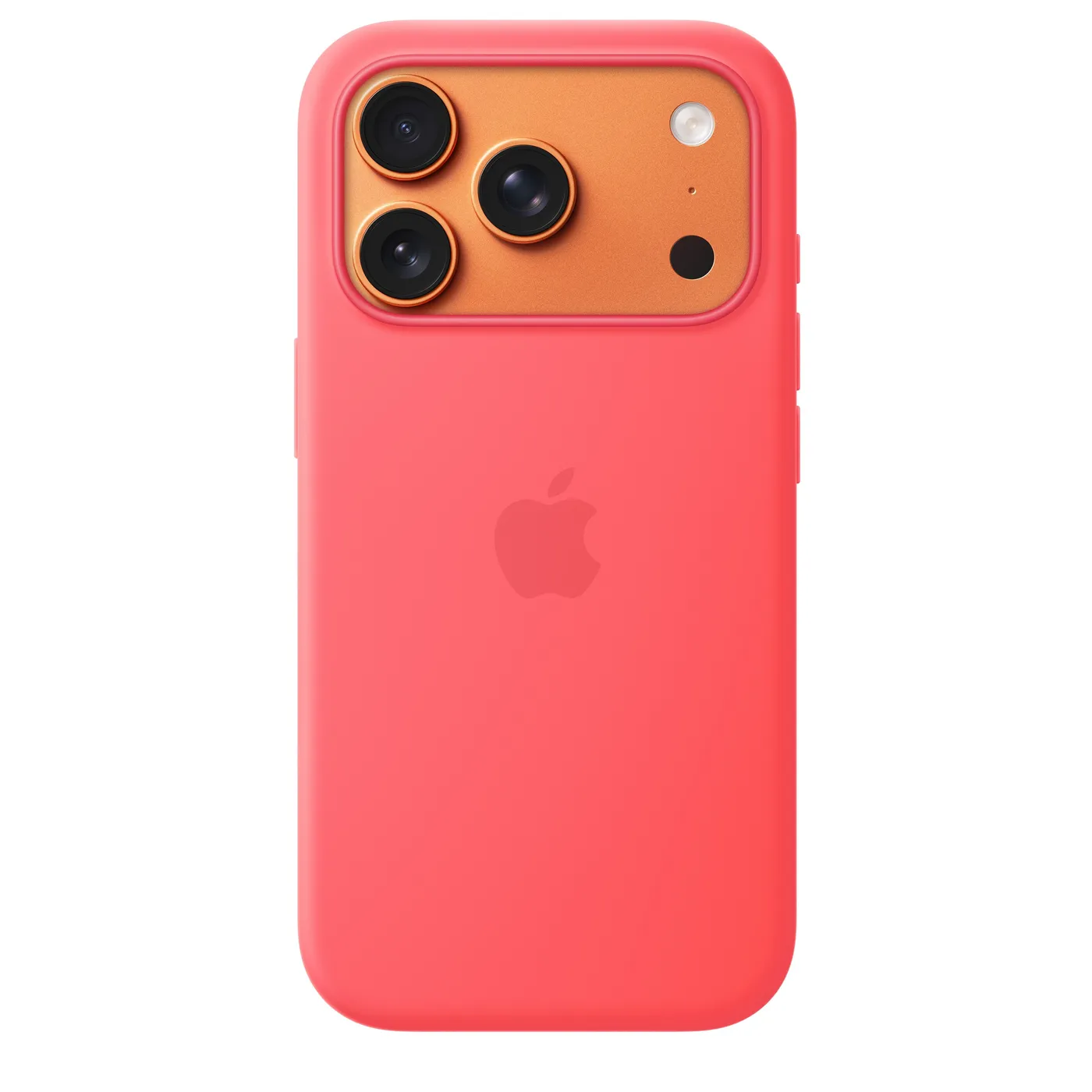 iPhone 17 Pro Silicone Case with MagSafe – Bright Guava — iPhone 17 Pro Silicone Case with MagSafe – Bright Guava