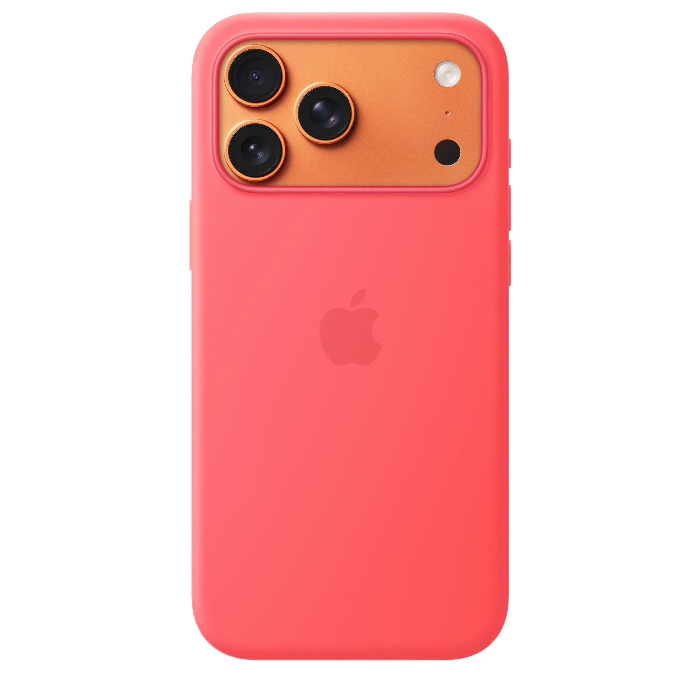 iPhone 17 Pro Max Silicone Case with MagSafe – Bright Guava — iPhone 17 Pro Max Silicone Case with MagSafe – Bright Guava