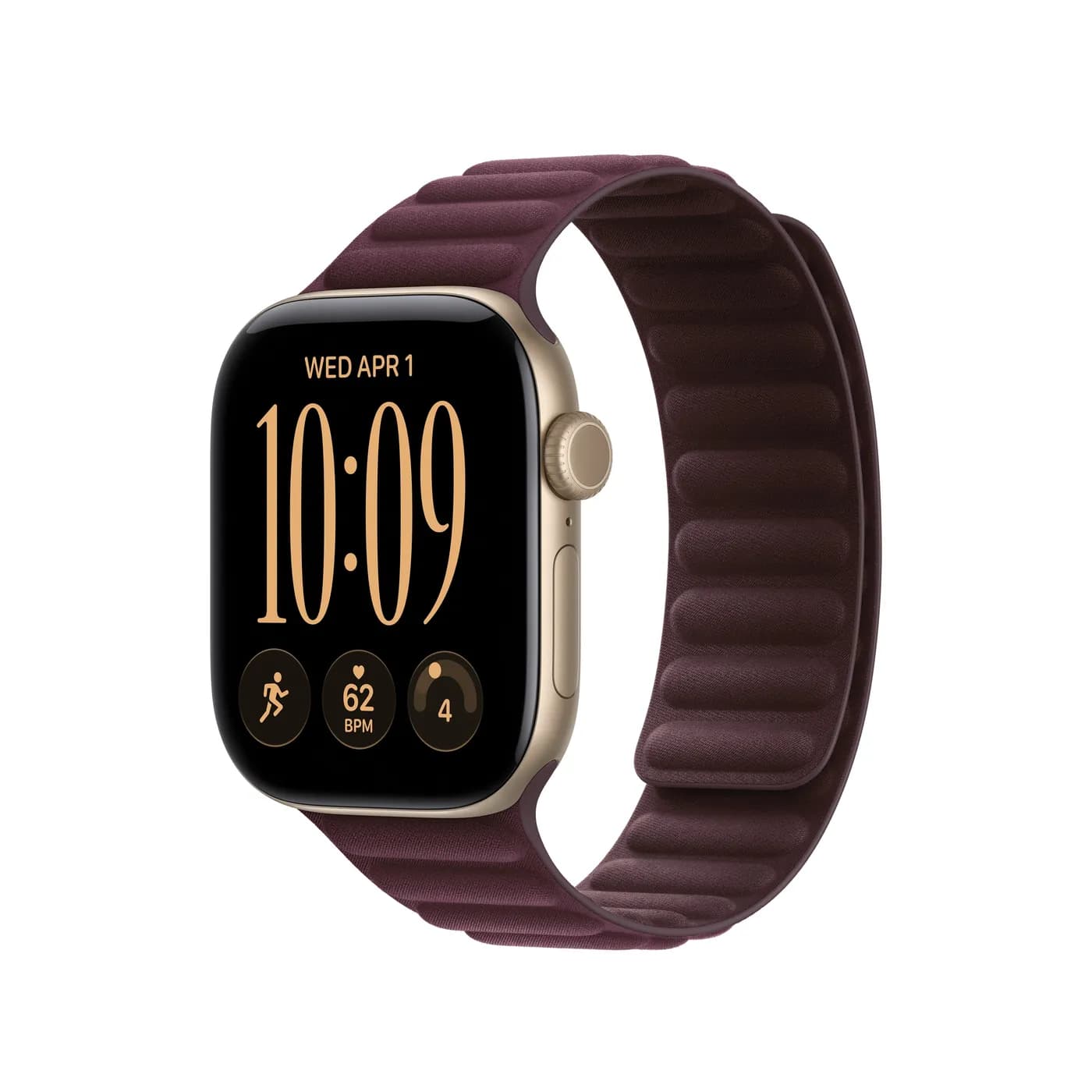 42mm Burgundy Magnetic Link - S/M — 42mm Burgundy Magnetic Link - S/M