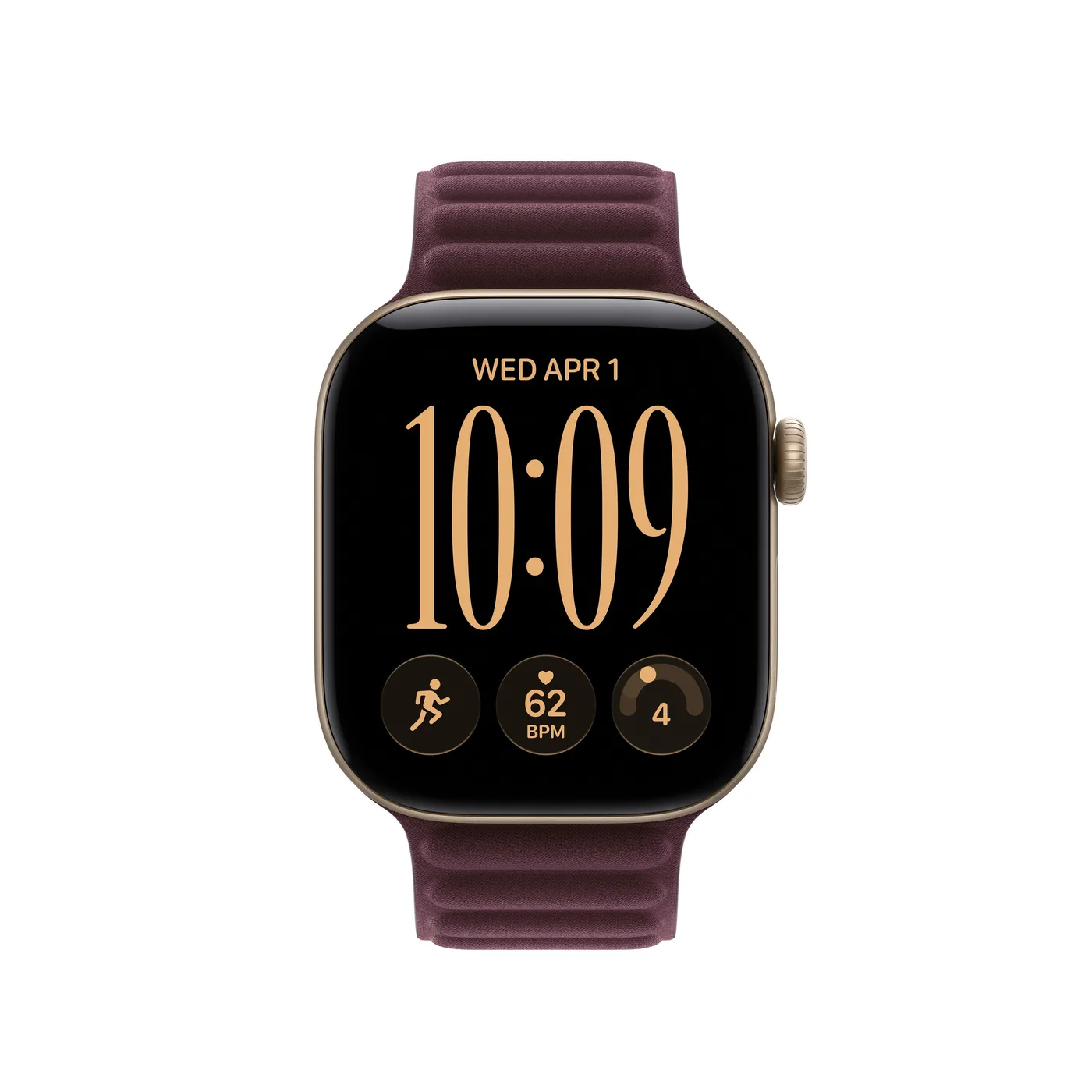 42mm Burgundy Magnetic Link - S/M — 42mm Burgundy Magnetic Link - S/M