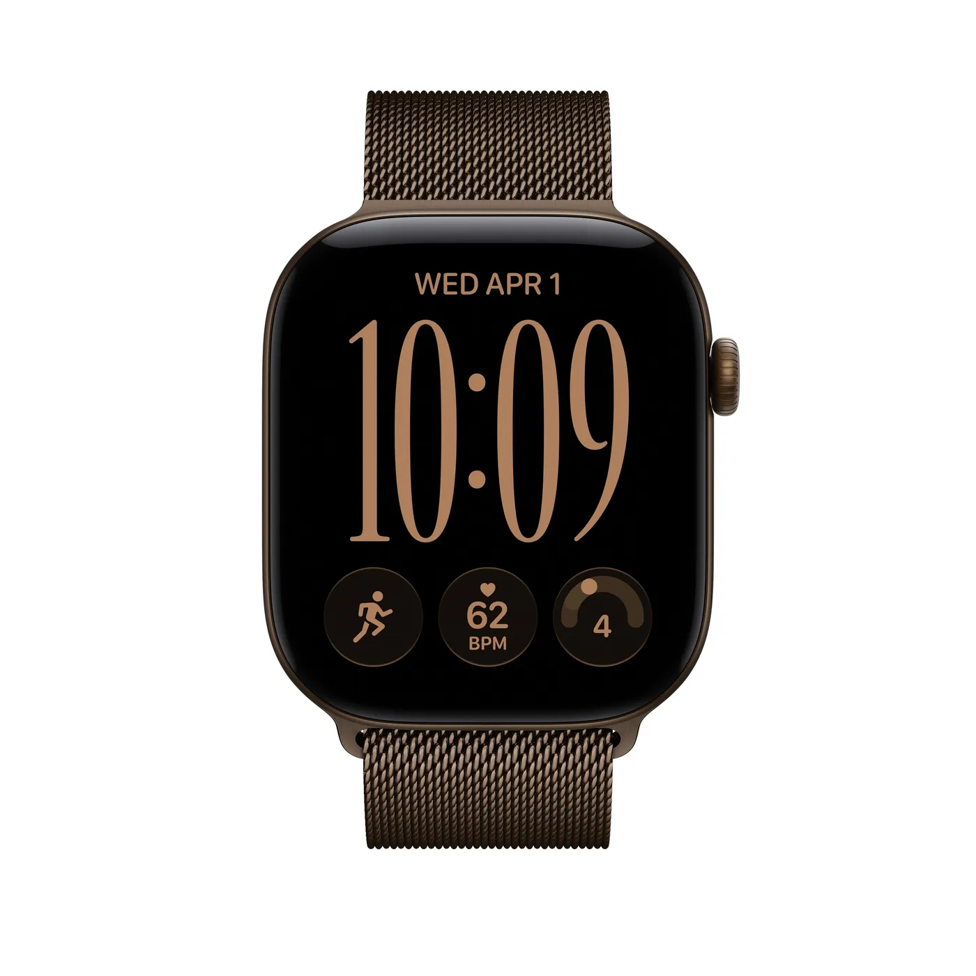 46mm Dark Bronze Milanese Loop - M/L — 46mm Dark Bronze Milanese Loop - M/L