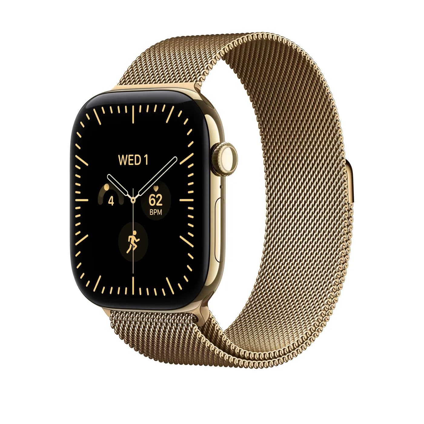 46mm Radiant Gold Milanese Loop - S/M — 46mm Radiant Gold Milanese Loop - S/M