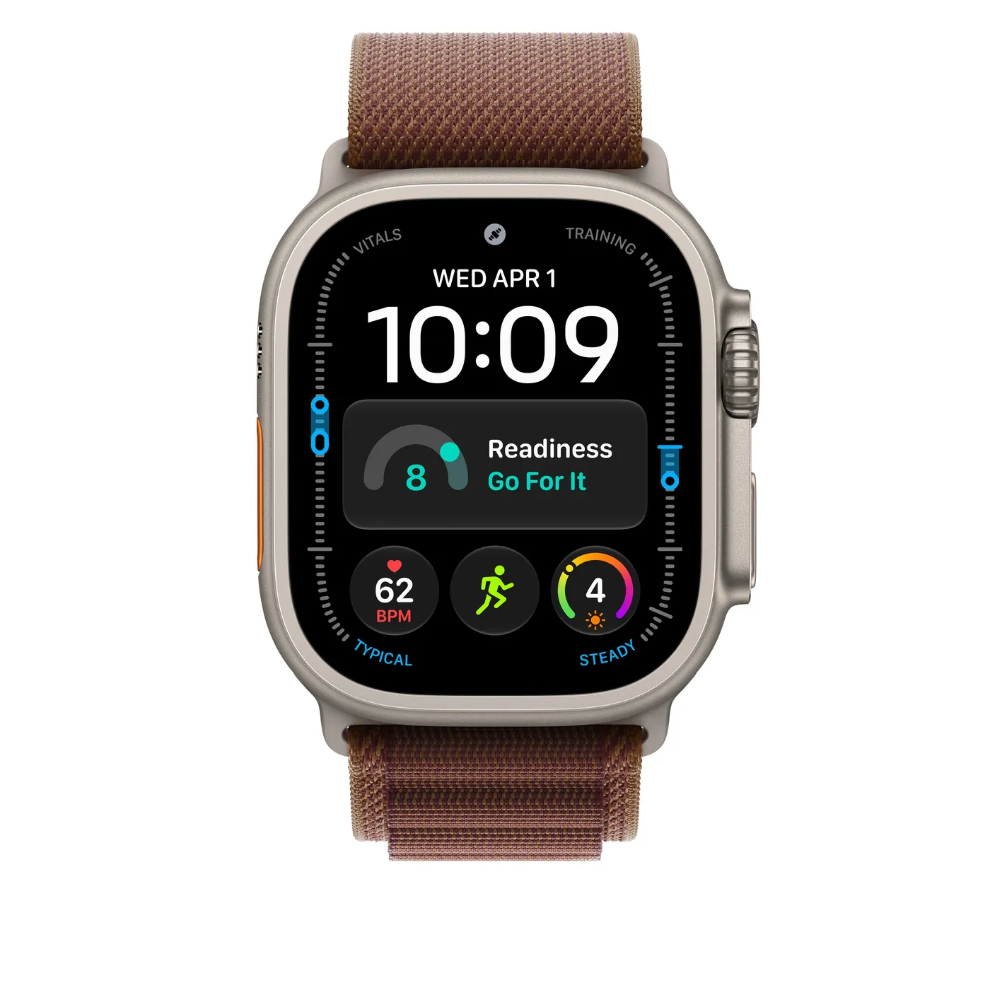 49mm Burgundy Alpine Loop - Medium - Natural Titanium Finish — 49mm Burgundy Alpine Loop - Medium - Natural Titanium Finish