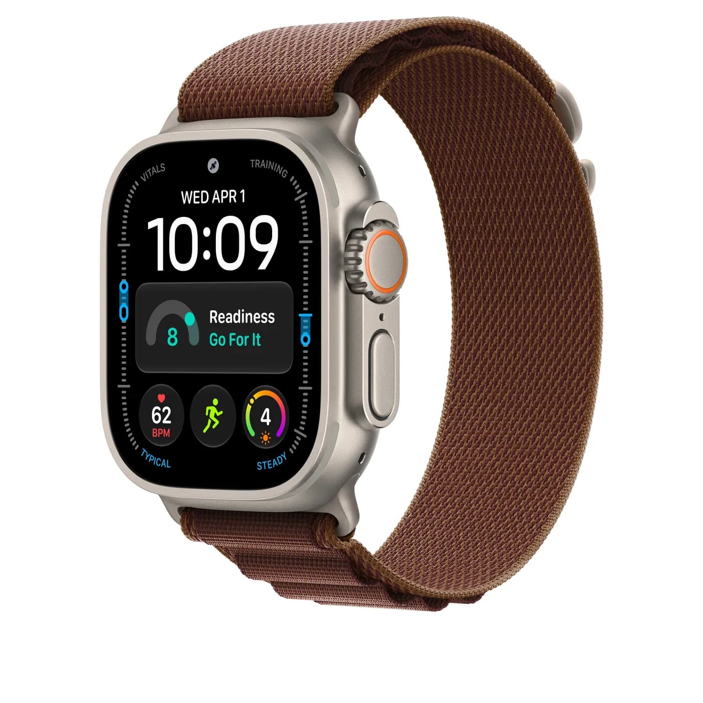 49mm Burgundy Alpine Loop - Small - Natural Titanium Finish — 49mm Burgundy Alpine Loop - Small - Natural Titanium Finish