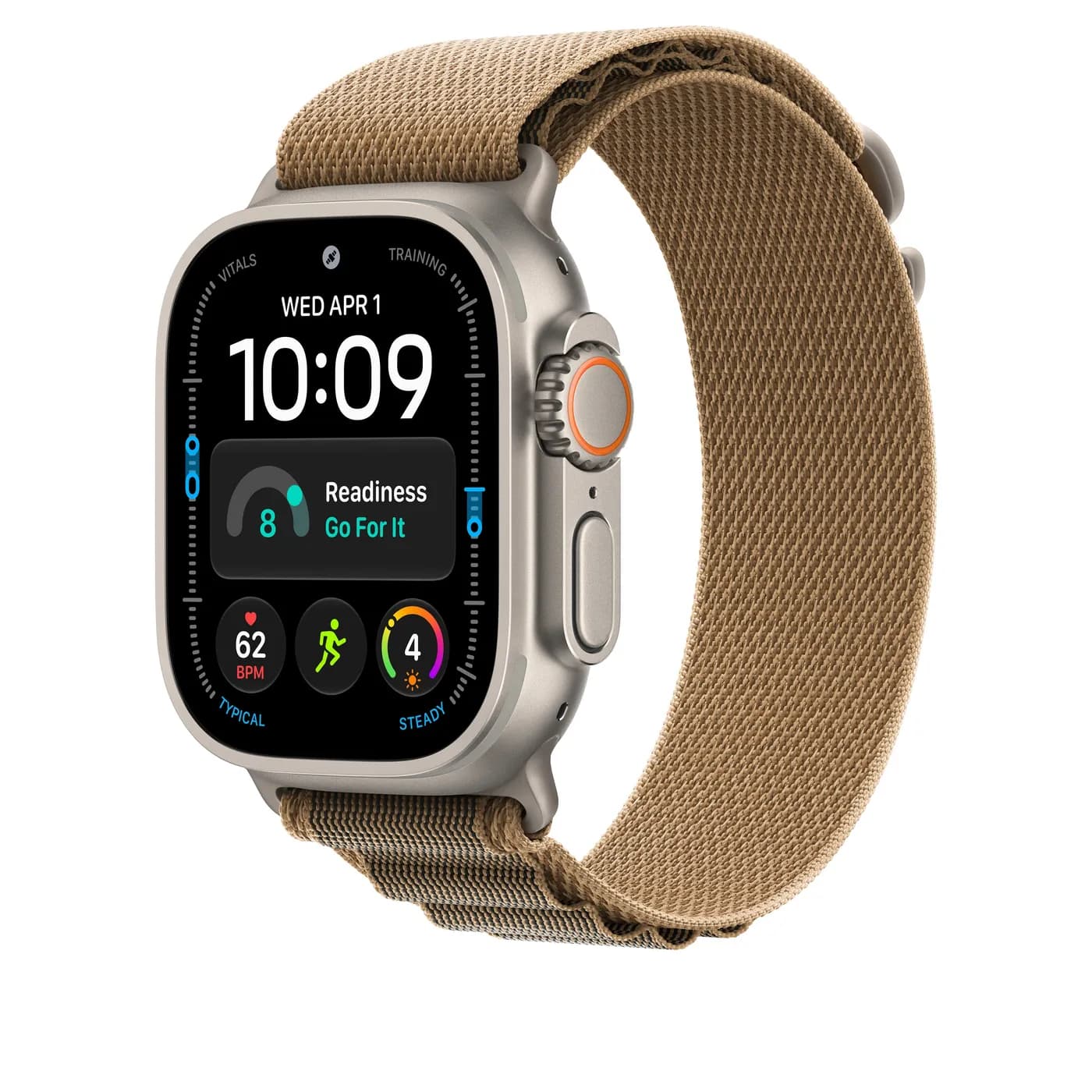 49mm Desert Alpine Loop - Medium - Natural Titanium Finish — 49mm Desert Alpine Loop - Medium - Natural Titanium Finish