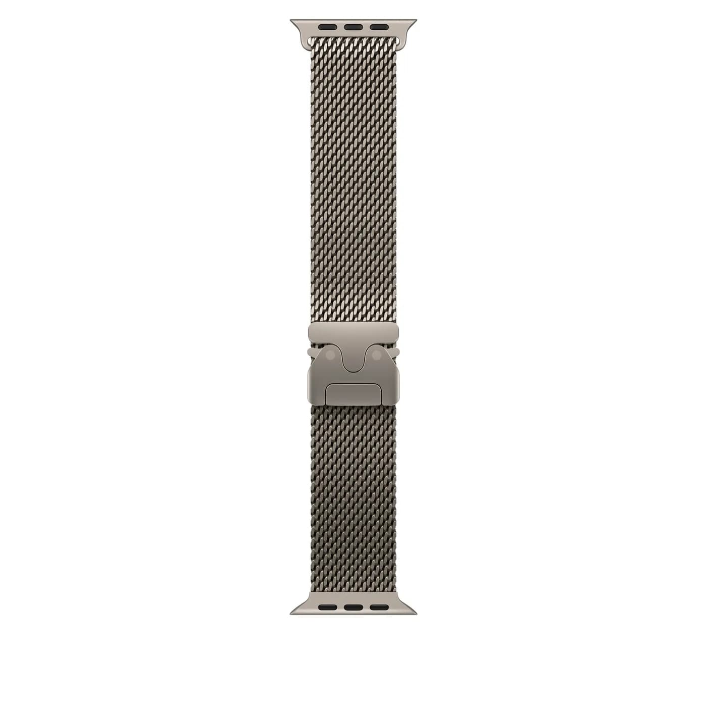 49mm Natural Titanium Milanese Loop - Medium — 49mm Natural Titanium Milanese Loop - Medium