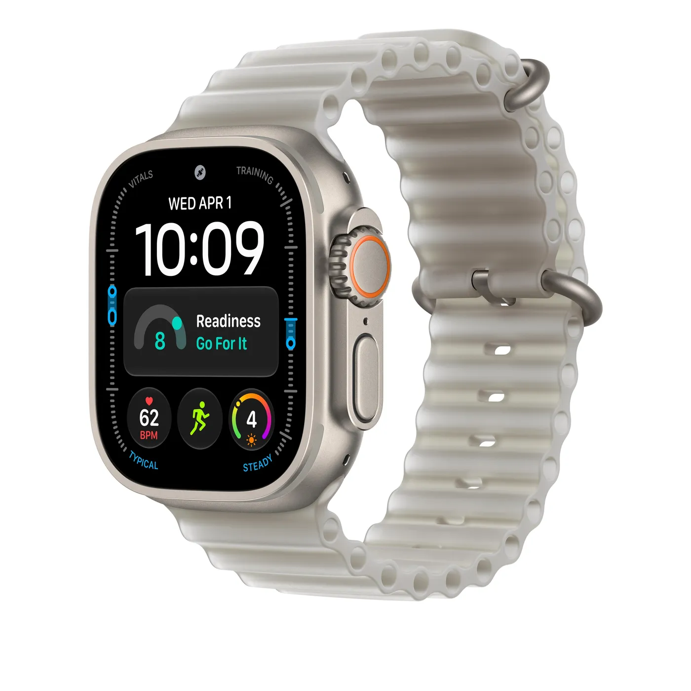 49mm Translucent Grey Ocean Band Extension - Black Titanium Finish — 49mm Translucent Grey Ocean Band Extension - Black Titanium Finish