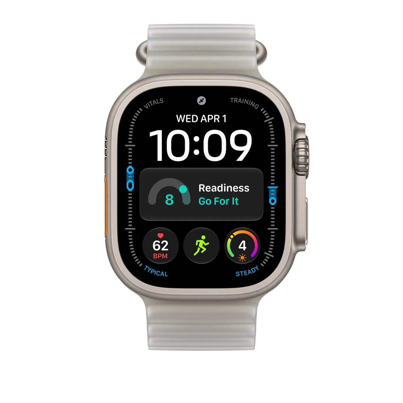 49mm Translucent Grey Ocean Band Extension - Black Titanium Finish — 49mm Translucent Grey Ocean Band Extension - Black Titanium Finish