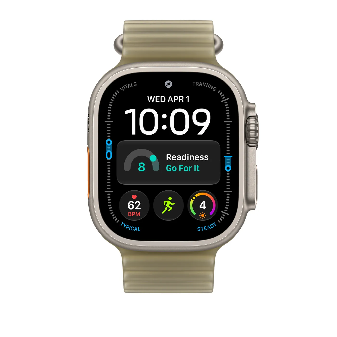 49mm Translucent Kelp Ocean Band Extension - Natural Titanium Finish — 49mm Translucent Kelp Ocean Band Extension - Natural Titanium Finish