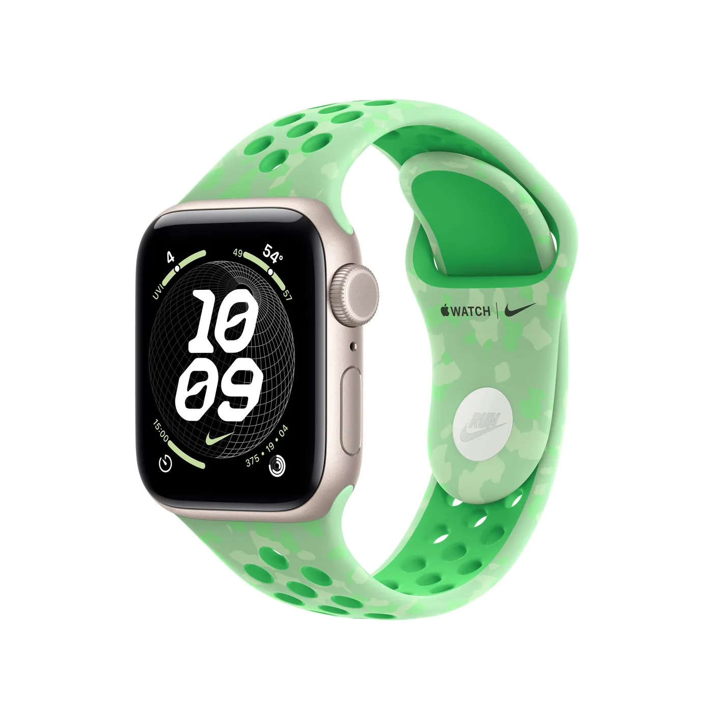 40mm Green Spark Nike Sport Band - S/M — 40mm Green Spark Nike Sport Band - S/M