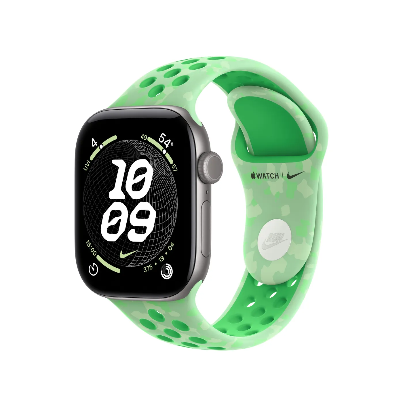 42mm Green Spark Nike Sport Band - M/L — 42mm Green Spark Nike Sport Band - M/L