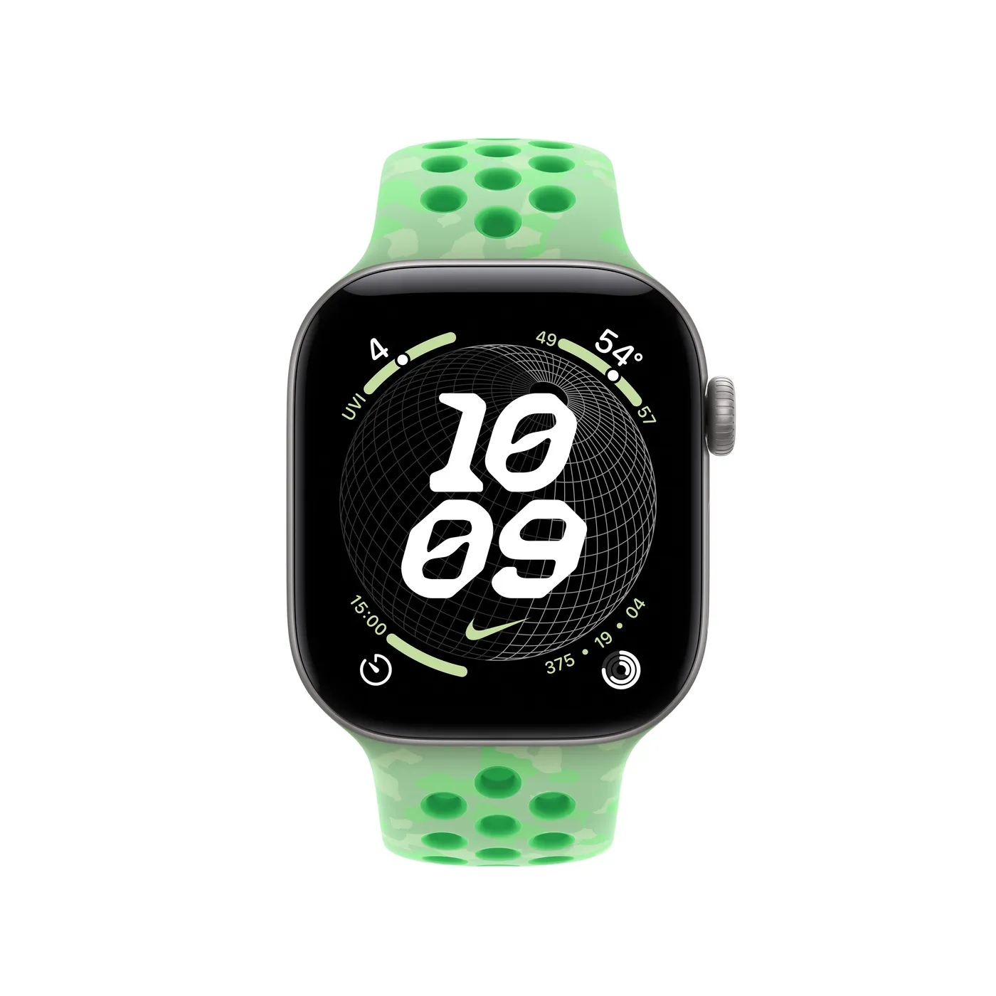 42mm Green Spark Nike Sport Band - S/M — 42mm Green Spark Nike Sport Band - S/M