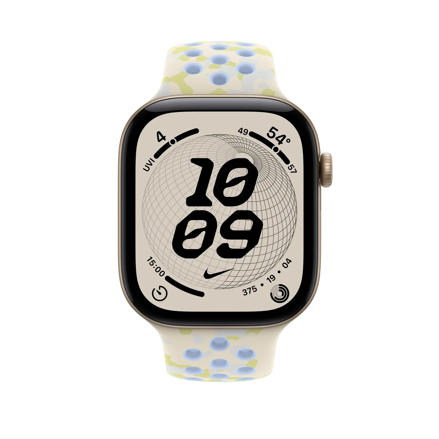 46mm Chalk Calm Nike Sport Band - S/M — 46mm Chalk Calm Nike Sport Band - S/M