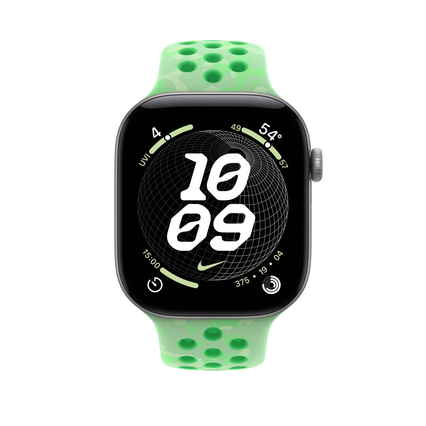 46mm Green Spark Nike Sport Band - S/M — 46mm Green Spark Nike Sport Band - S/M